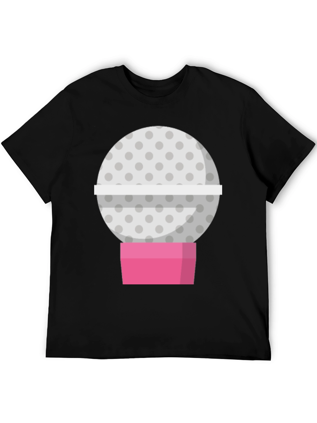 Black Golf Ball Candy Machine Graphic Tee view 5
