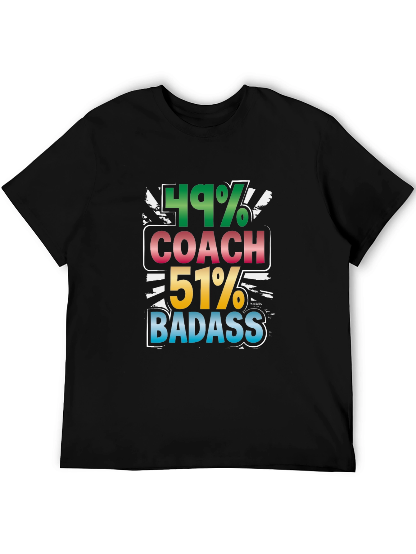 Black Coach Badass Graphic Tee - Black Cotton Blend T-Shirt view 5