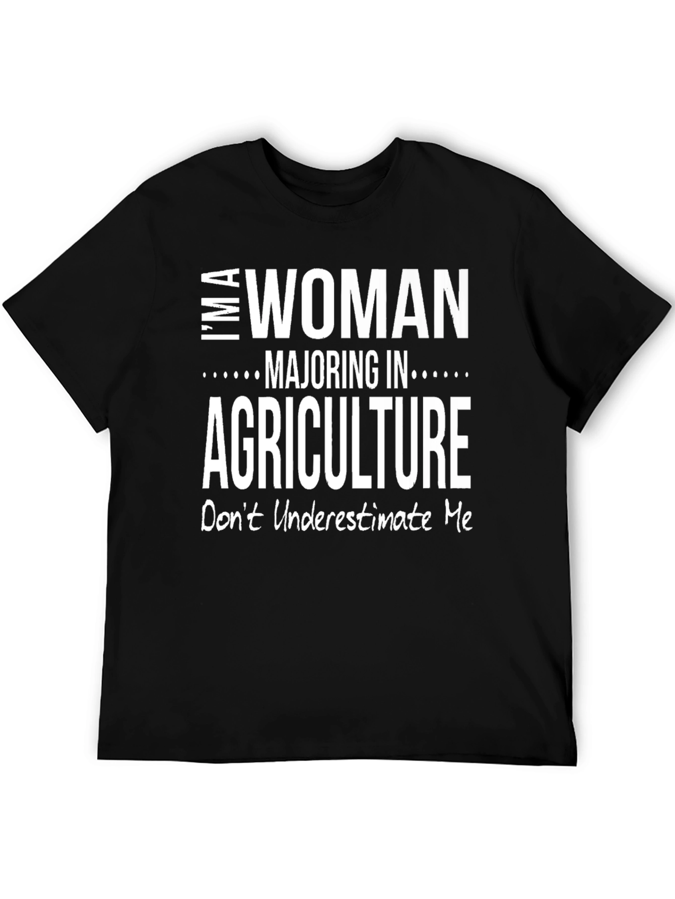 Black Woman Majoring in Agriculture Graphic T-Shirt view 5