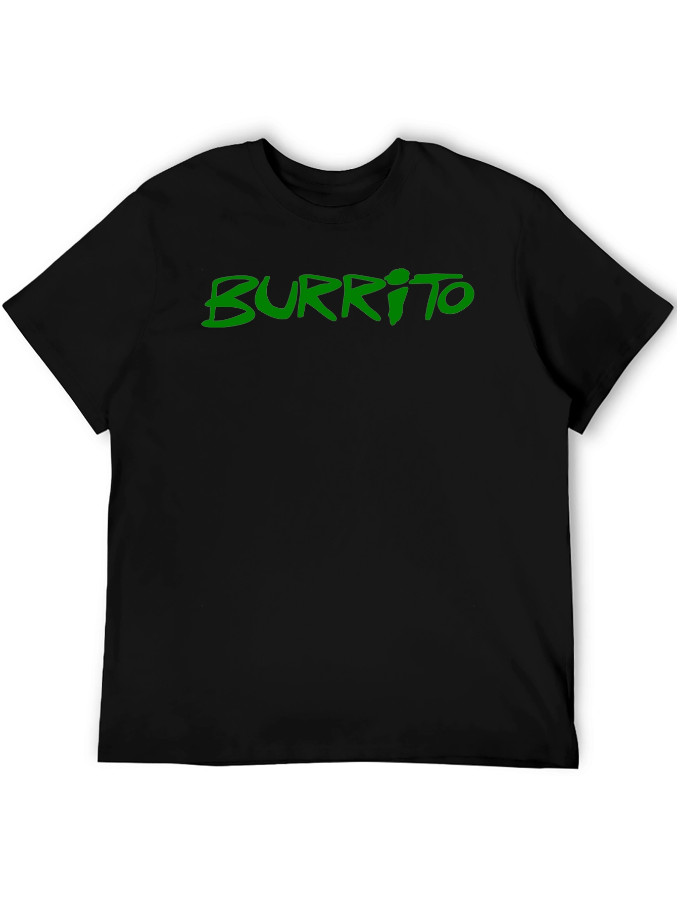 Black Men's Black Burrito Graphic Tee view 5