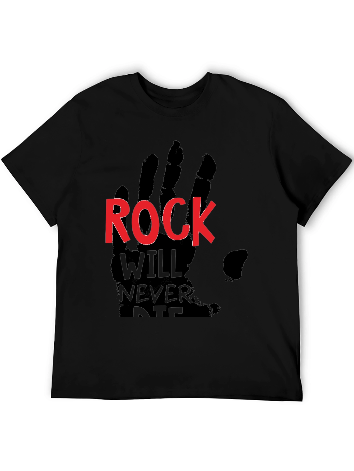Black Rock Will Never Die Black T-Shirt view 5
