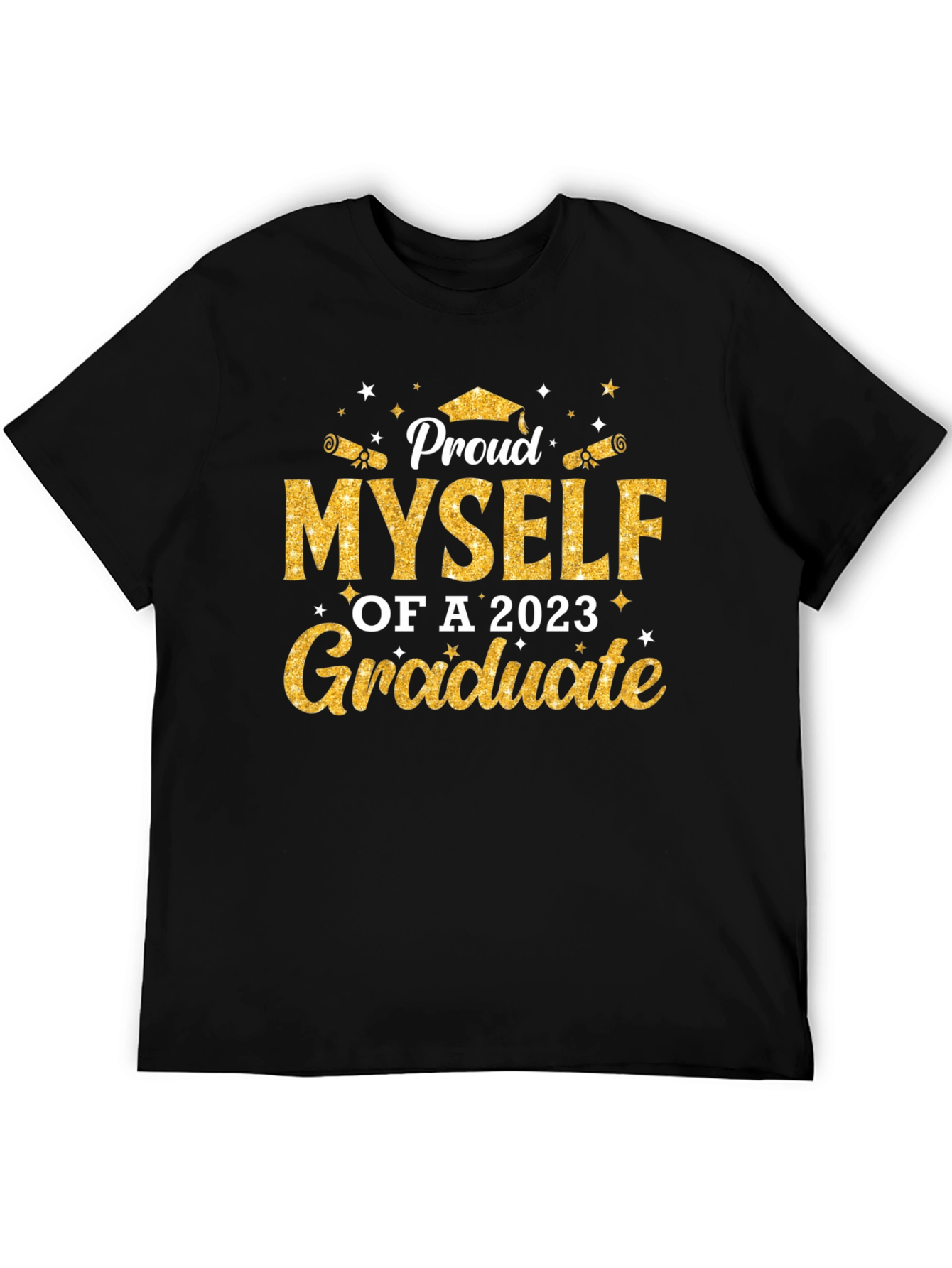 Black Proud 2023 Graduate T-Shirt view 5