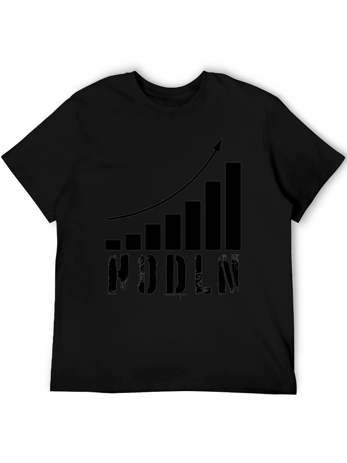 Black HODLN Crypto Bull Market T-Shirt view 5