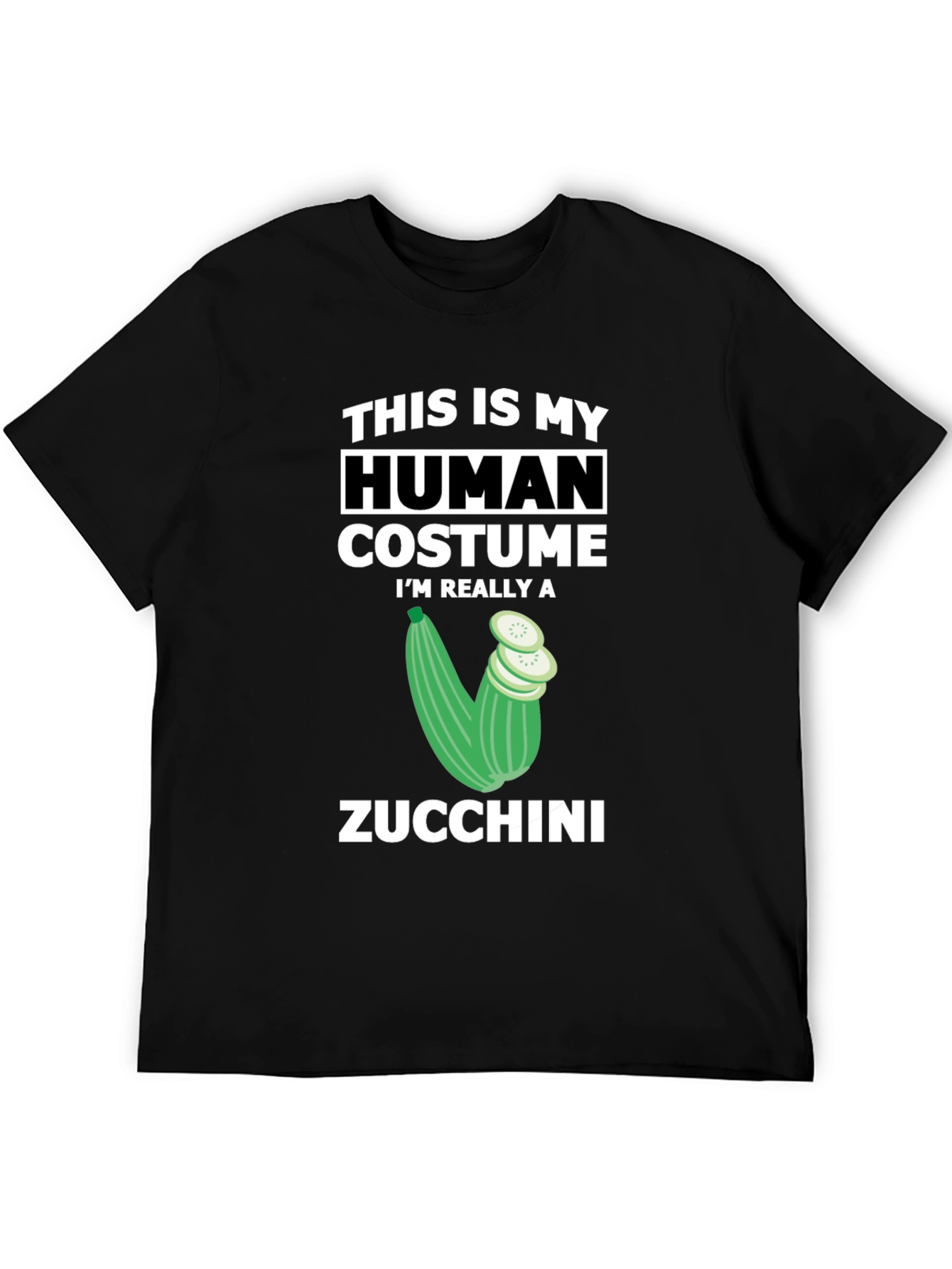 Zucchini Human Costume Funny T-Shirt - 5