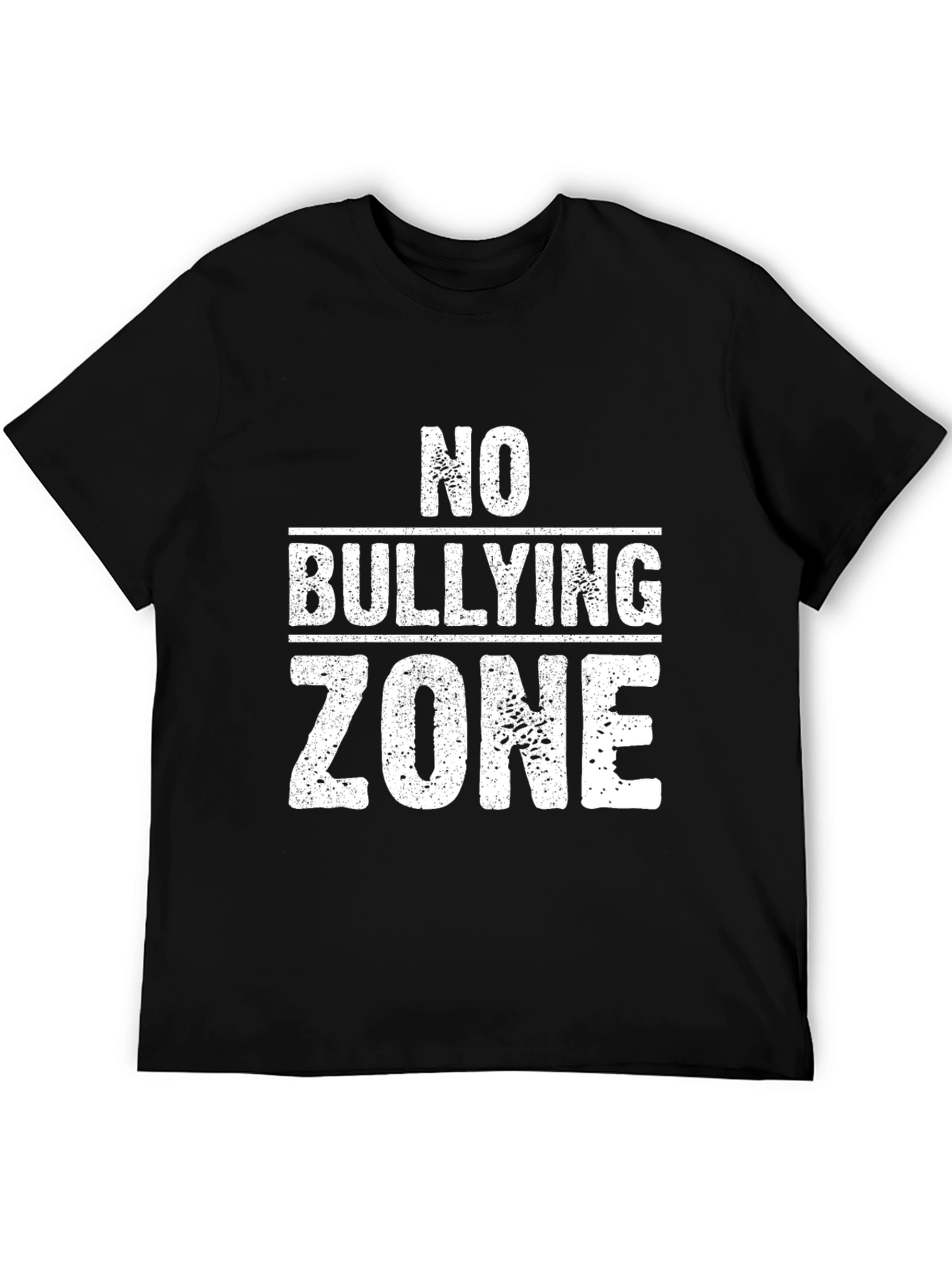 Black No Bullying Zone Graphic Tee view 5