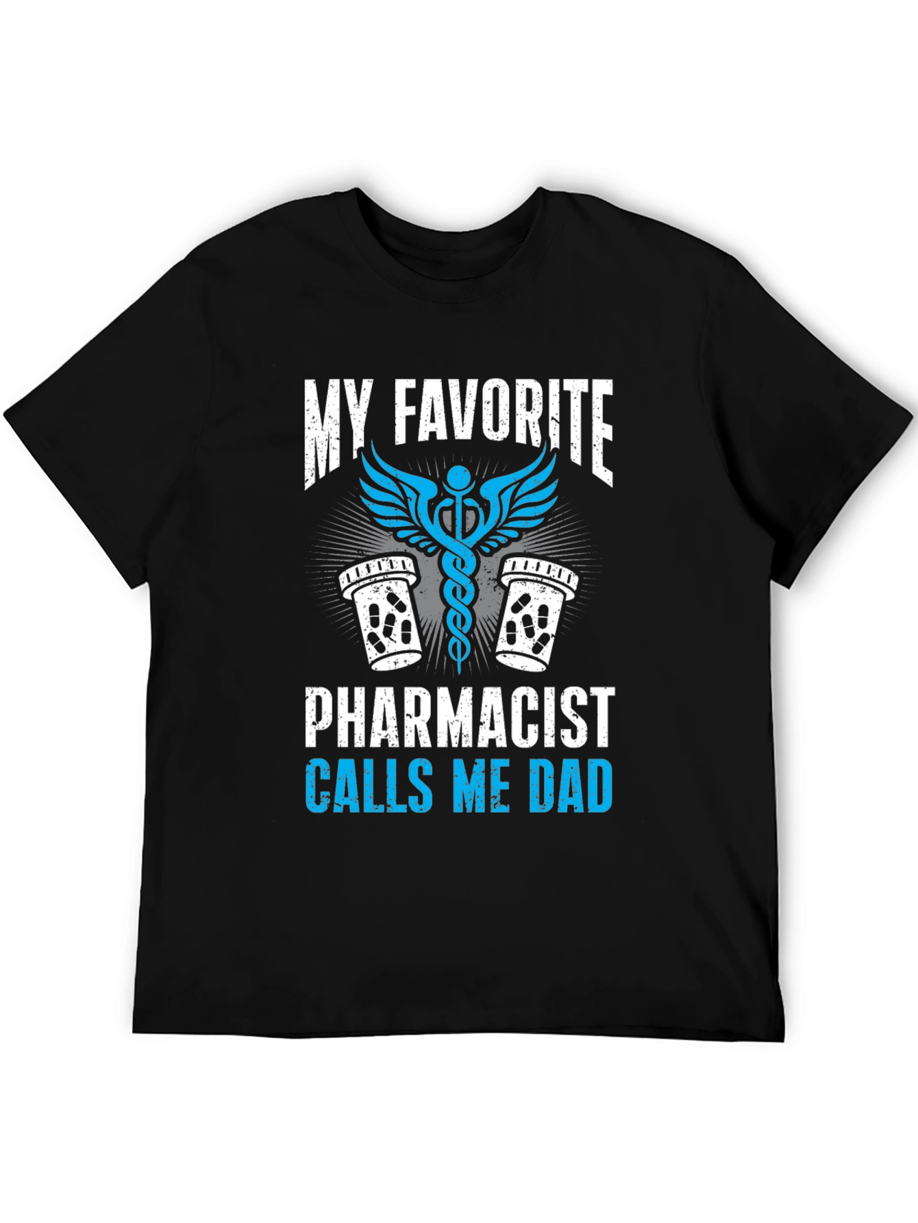 Black Pharmacist Dad T-Shirt: My Favorite Calls Me Dad view 5