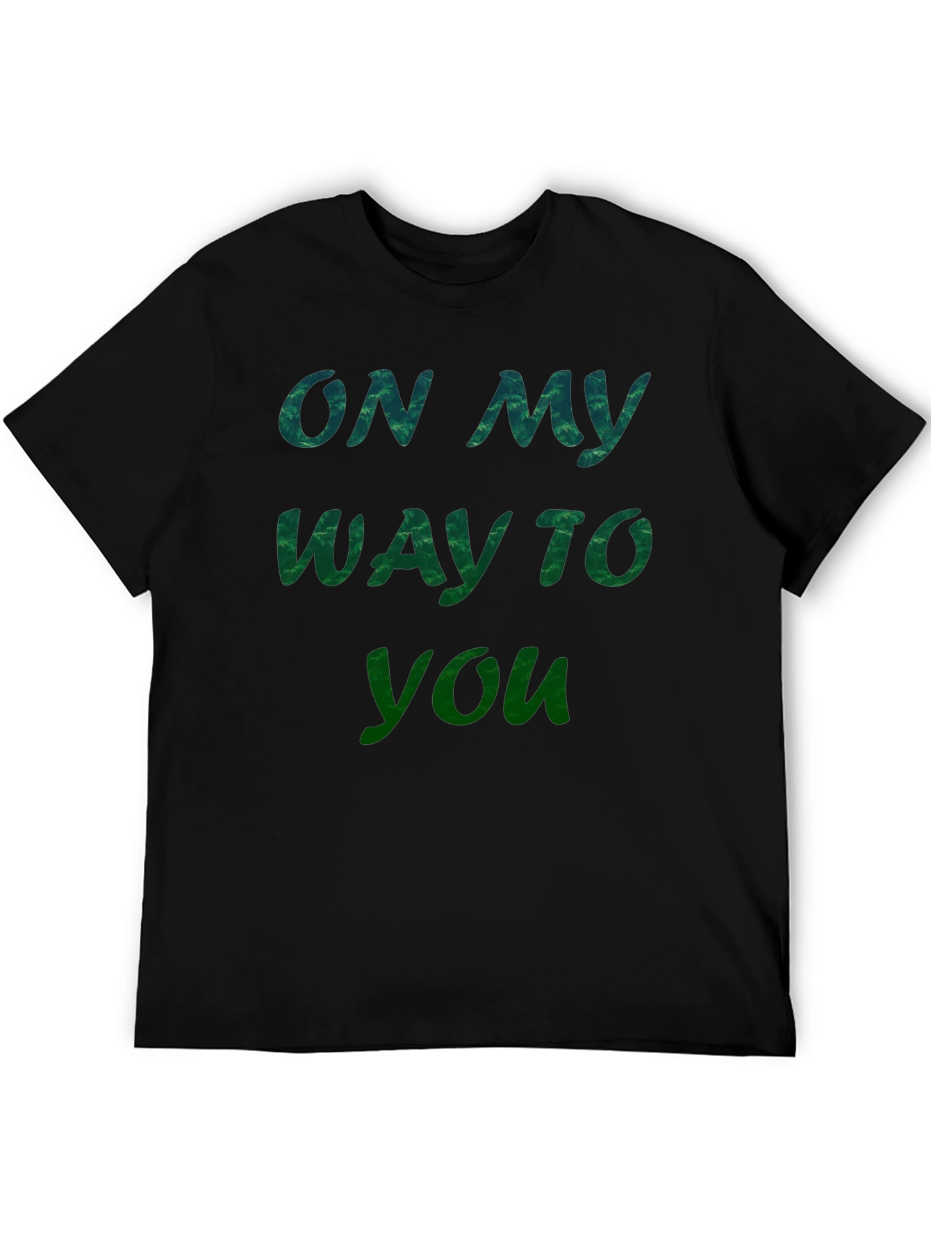 Black On My Way To You Graphic Tee - Black view 5