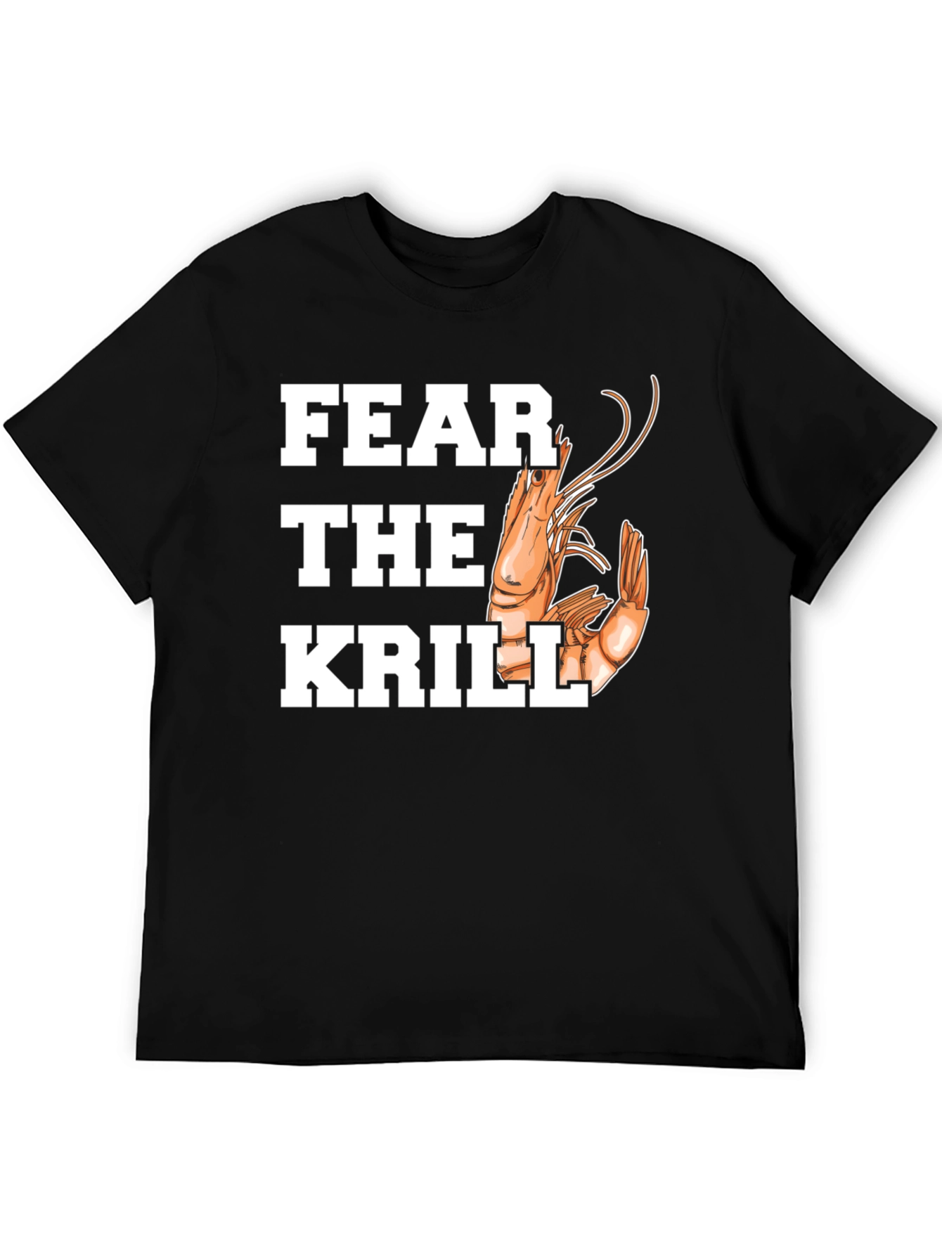 Black Fear the Krill Graphic Tee view 5