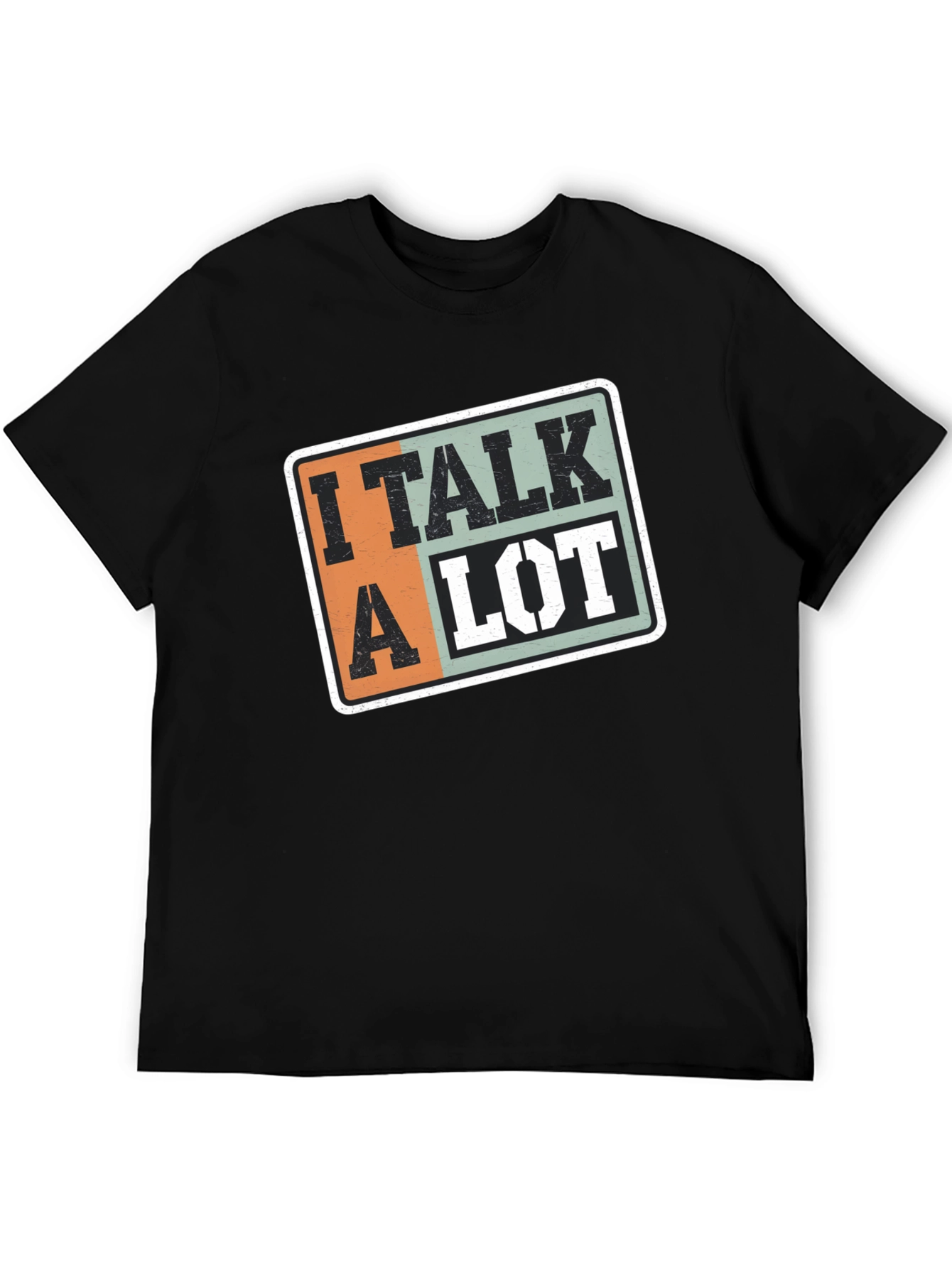 Black I Talk a Lot Graphic T-Shirt view 5