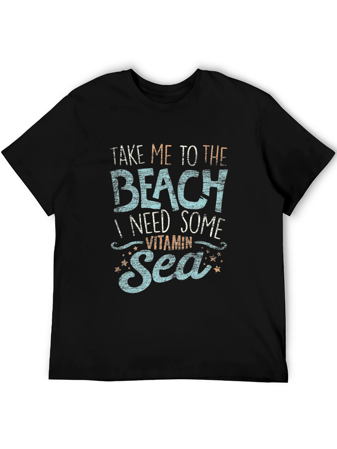 Black Beach Vitamin Sea Graphic Tee - Black view 5