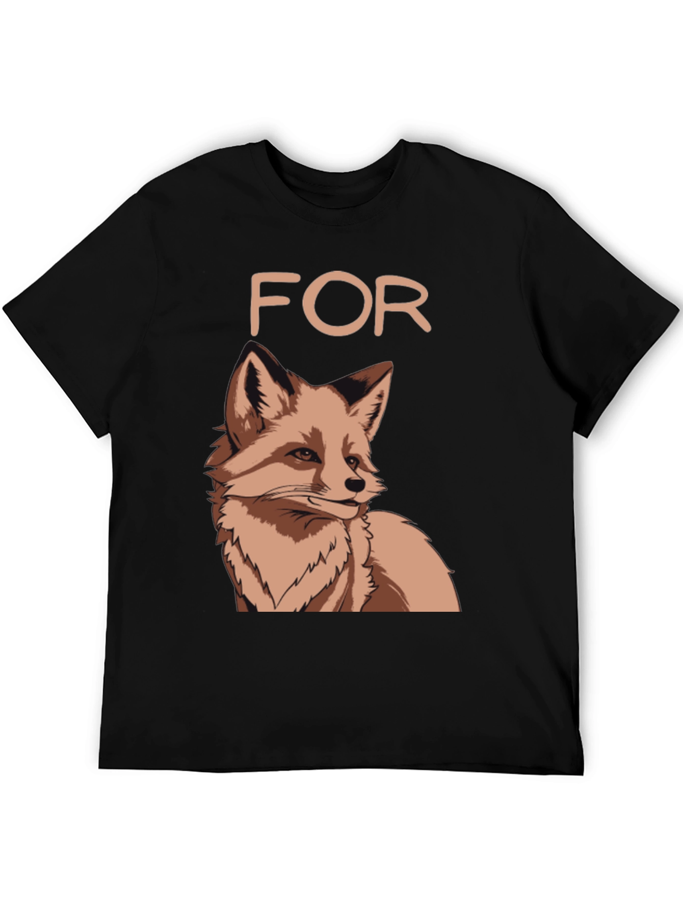 Black Fox Graphic T-Shirt - "For Fox Sake" Tee view 5