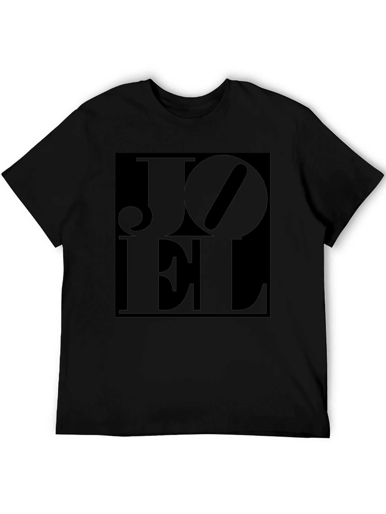 Black Joel Graphic Print Black T-Shirt view 5