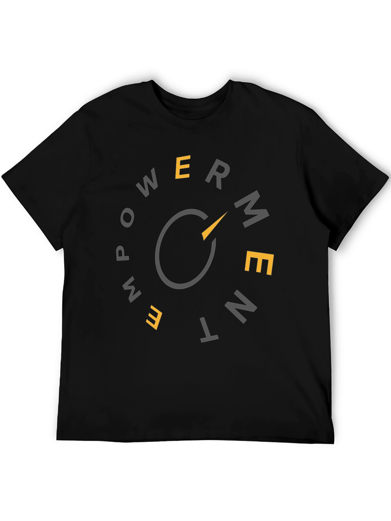 Black Empowerment Dial Graphic T-Shirt - Stylish & Modern view 5