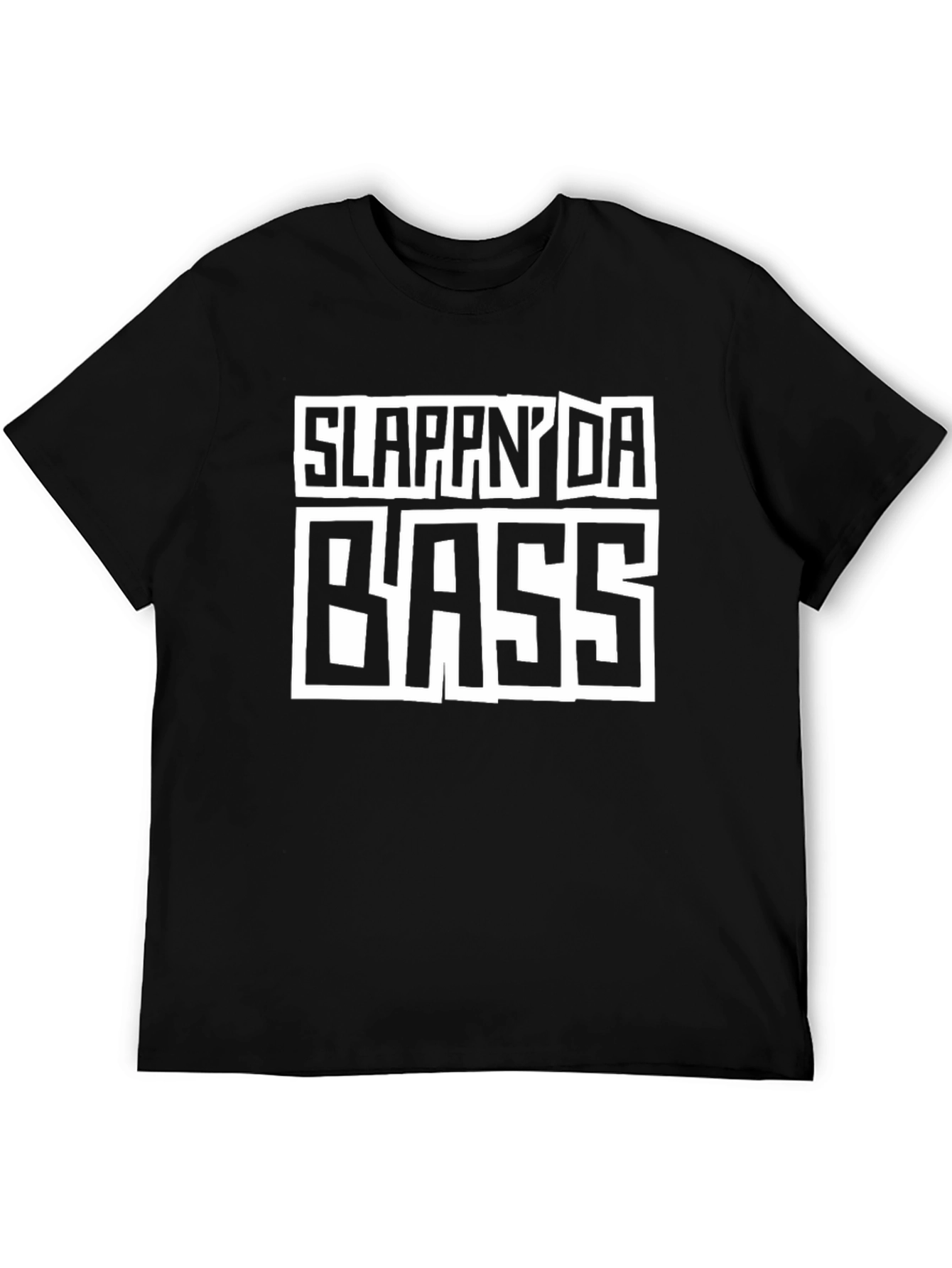Black Slappin' Da Bass Graphic T-Shirt view 5