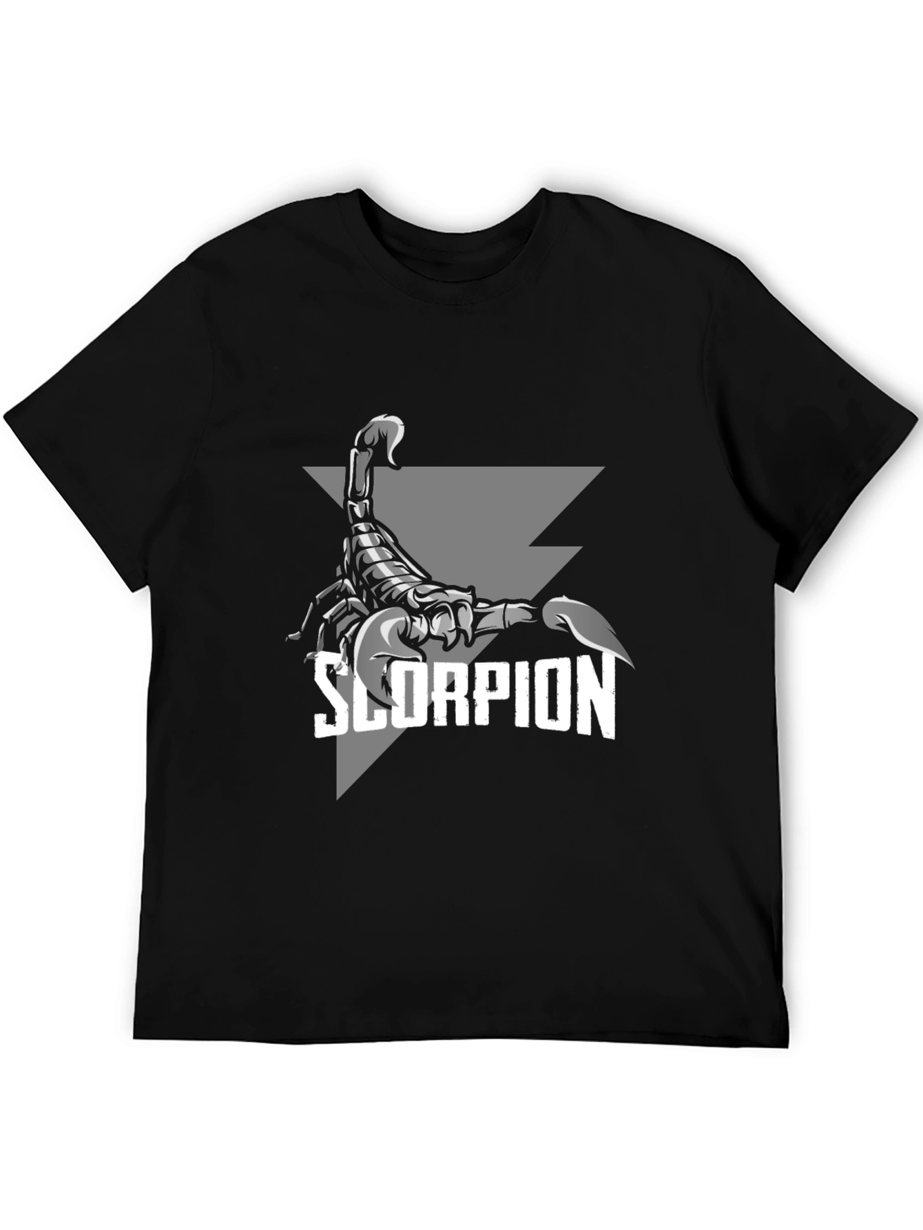 Black Scorpion Graphic Print Crew Neck T-Shirt view 5