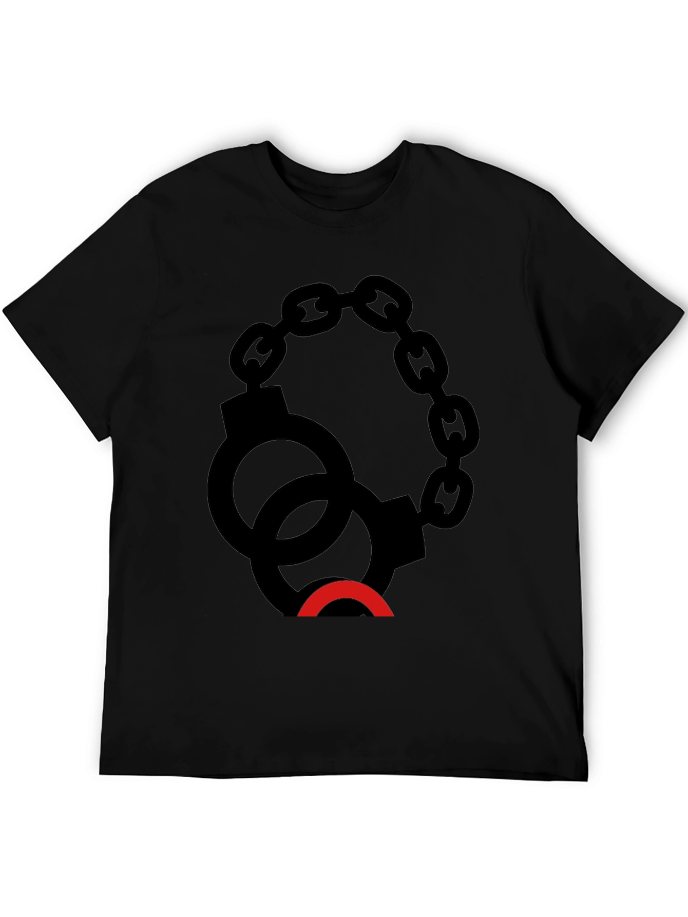 Black Handcuff Graphic Tee - Edgy Style view 5