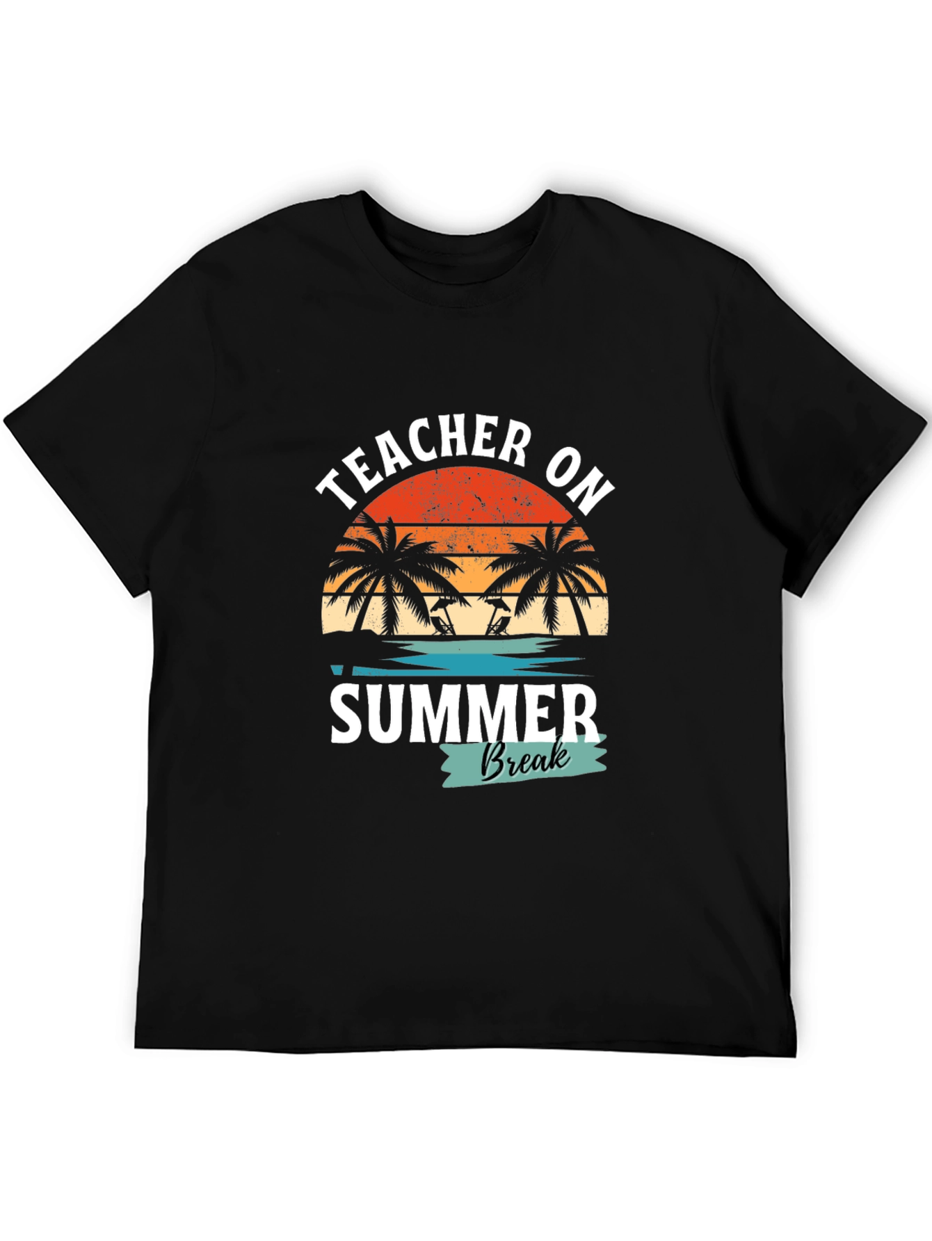 Black Teacher On Summer Break Graphic T-Shirt view 5