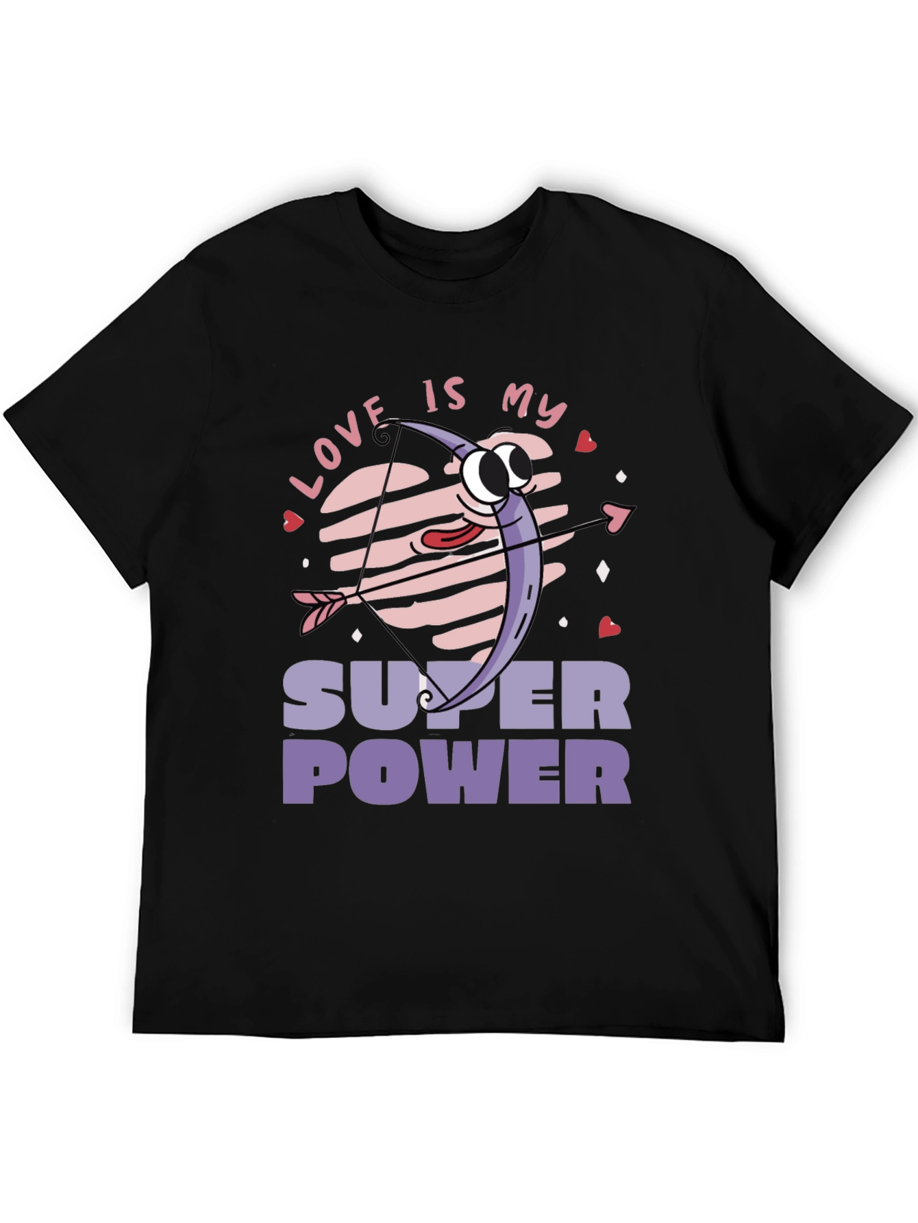 Black Love is My Superpower Graphic T-Shirt view 5