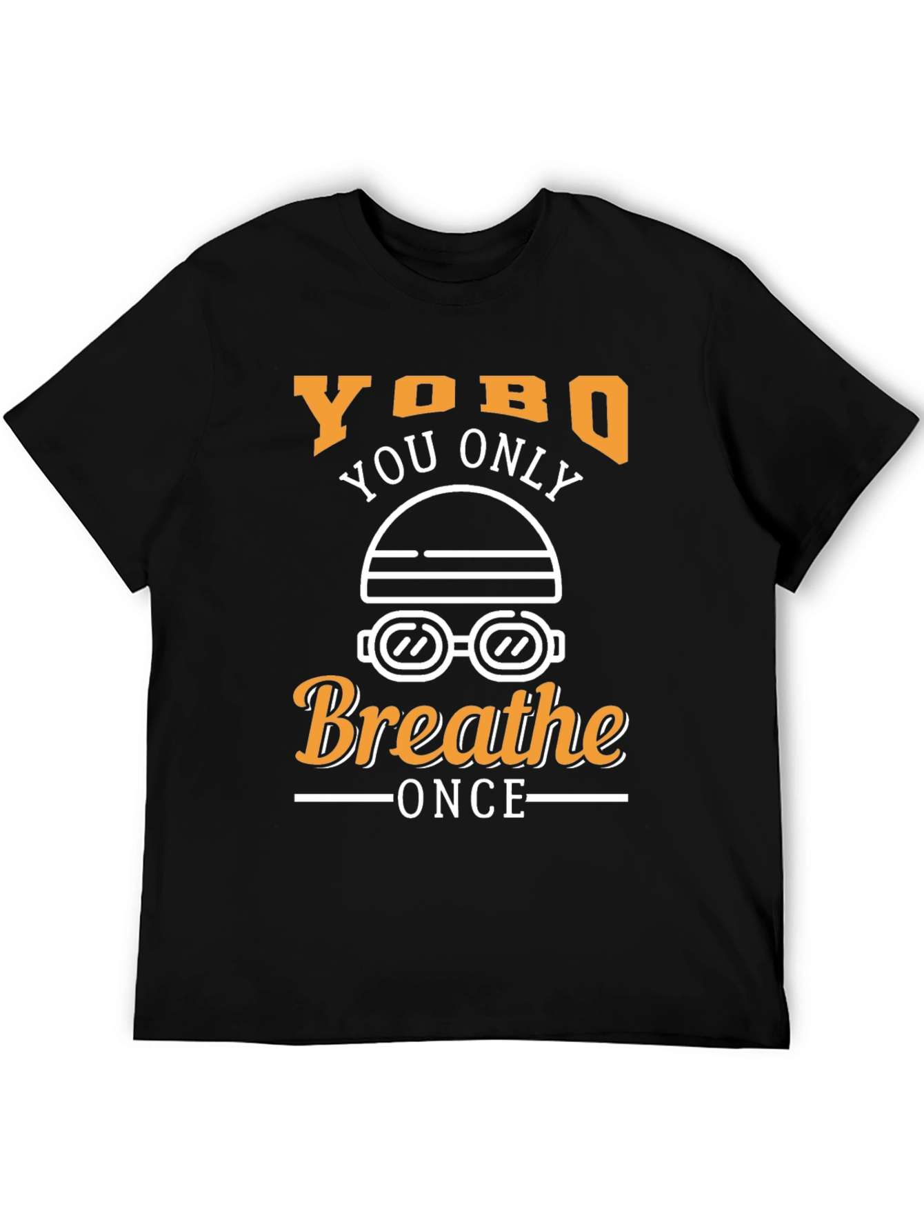 Black Yobo You Only Breathe Once Black T-Shirt view 5