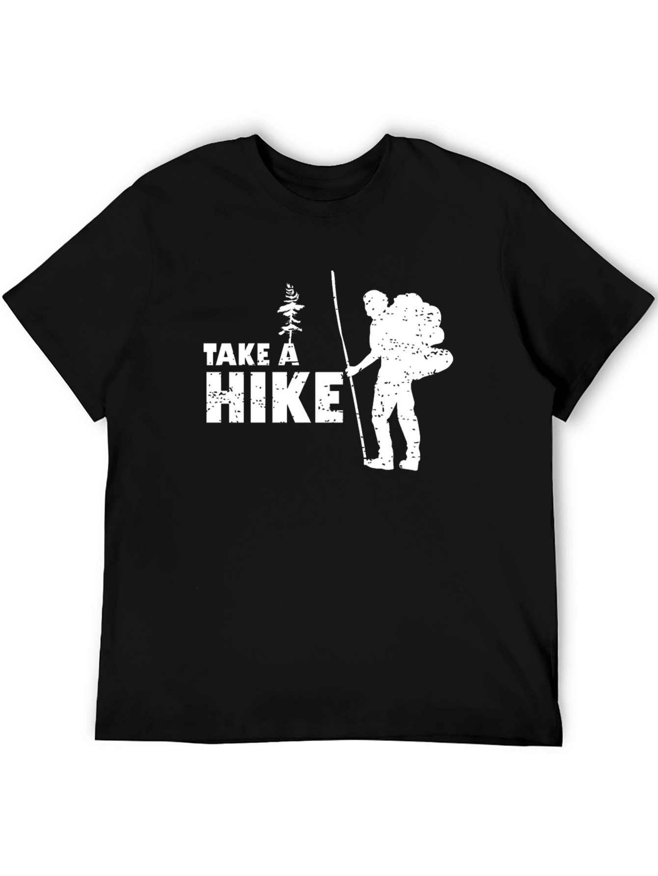 Black Take a Hike Graphic Tee - Black view 5