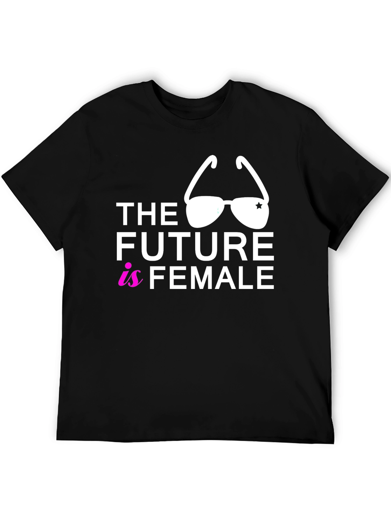 Black The Future is Female Graphic Tee - Black view 5