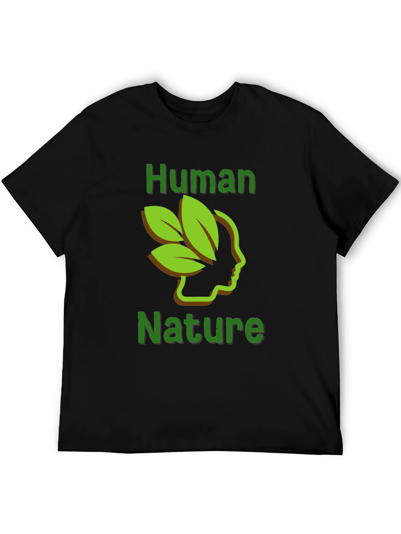 Black Human Nature Graphic Tee - Black view 5