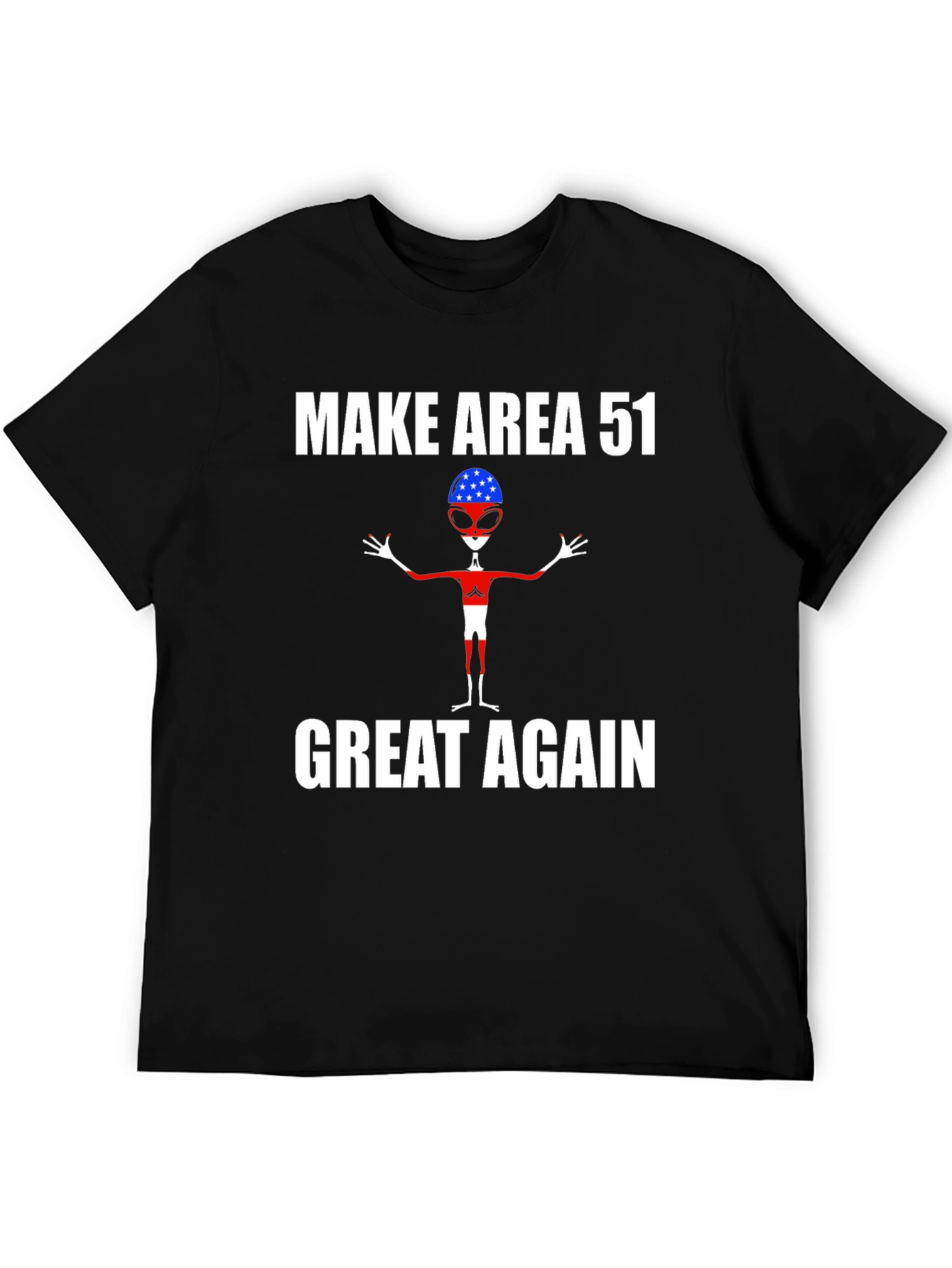 Black Make Area 51 Great Again T-Shirt view 5