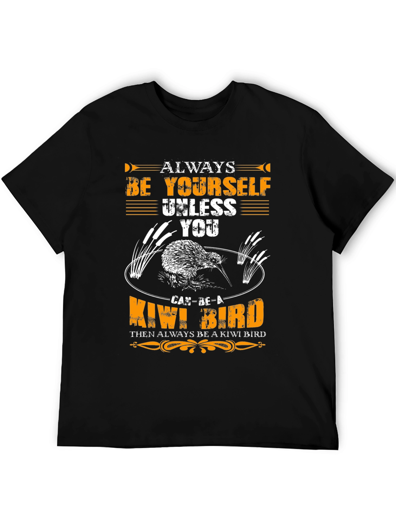Black Always Be Yourself Kiwi Bird Graphic Tee view 5