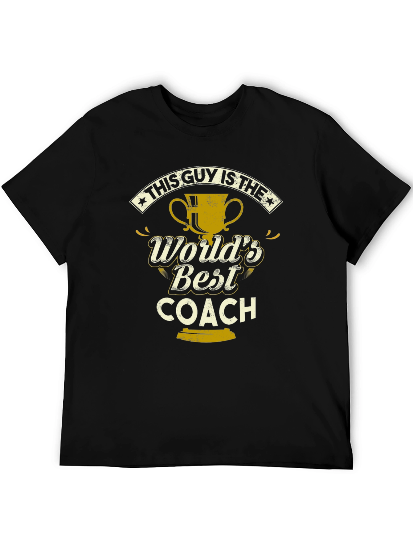 Black World's Best Coach T-Shirt: Funny Gift for Coaches view 5