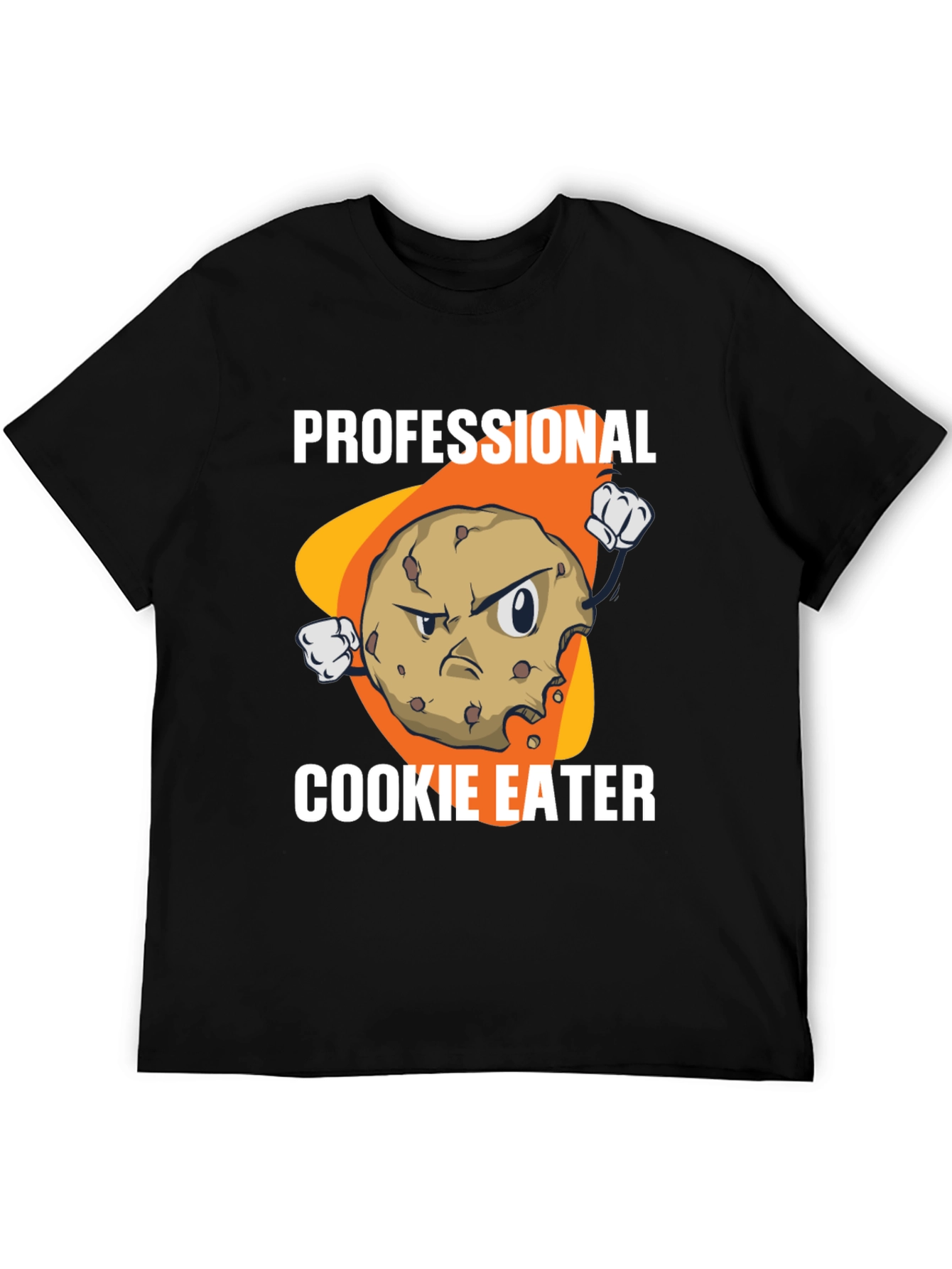 Black Professional Cookie Eater T-Shirt view 5