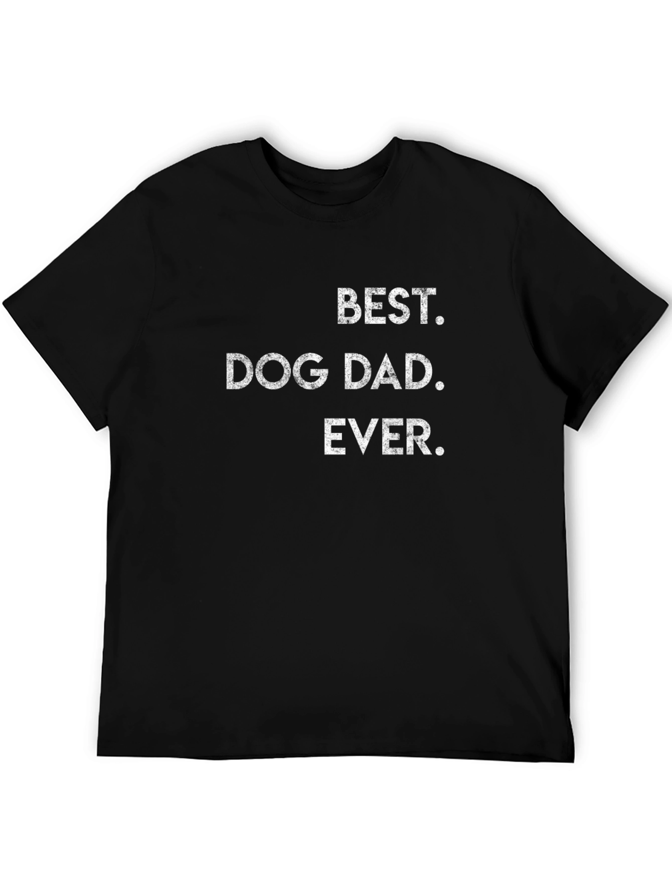 Black Best Dog Dad Ever T-Shirt | Stylish Men's Tee view 5
