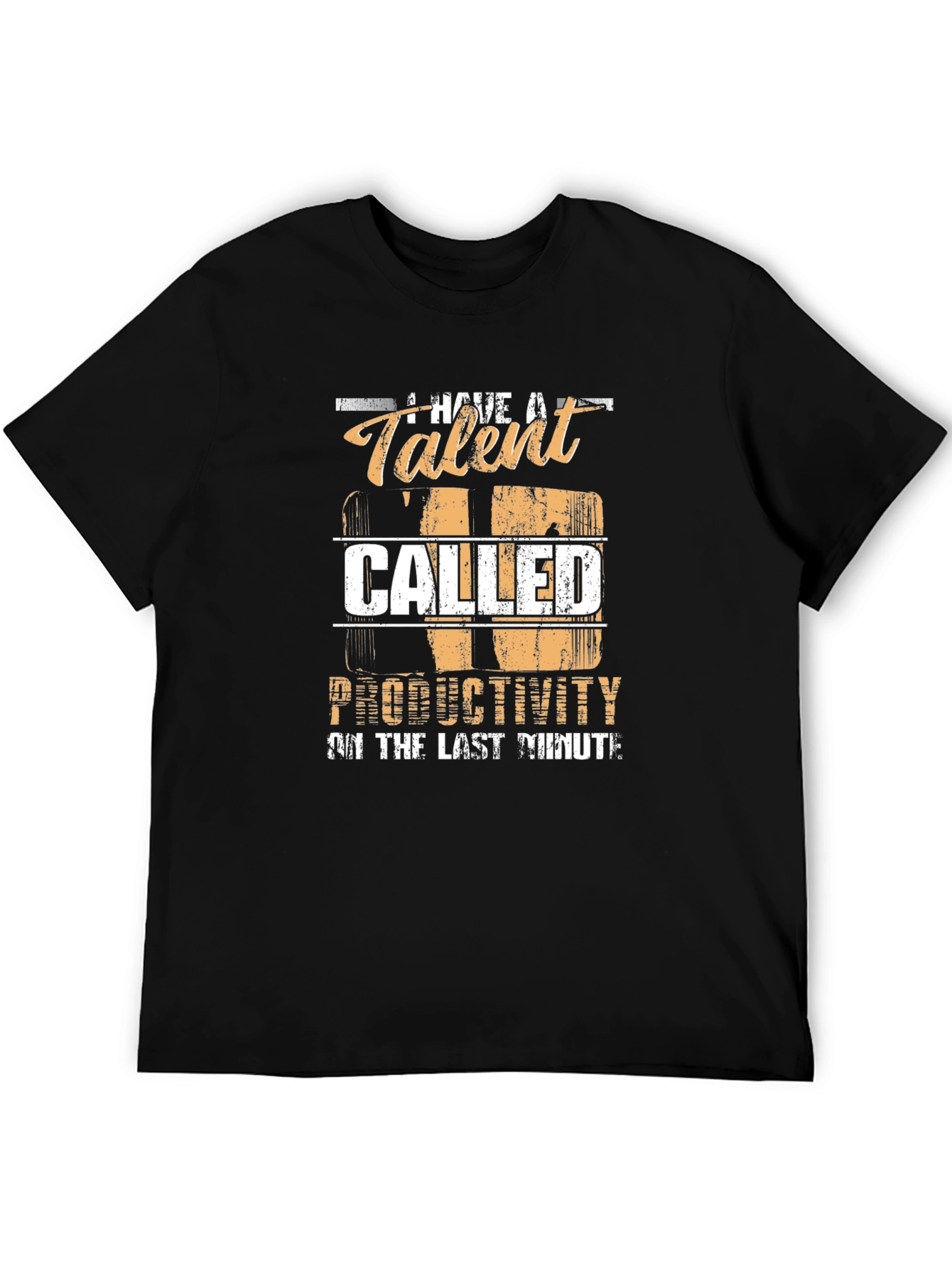 Black Funny Productivity Talent Graphic T-Shirt view 5