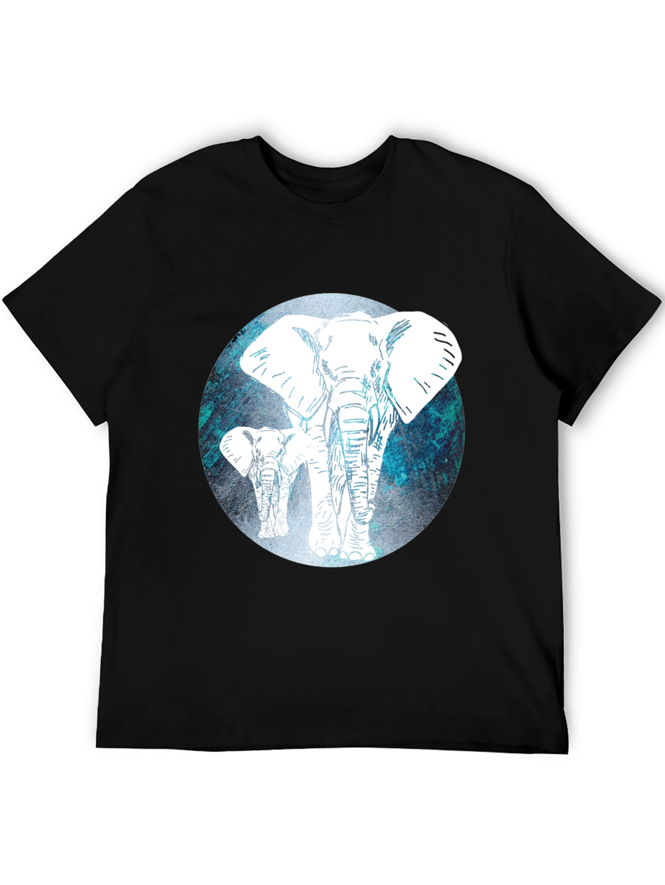 Black Elephant Graphic Tee - Men's Black T-Shirt view 5