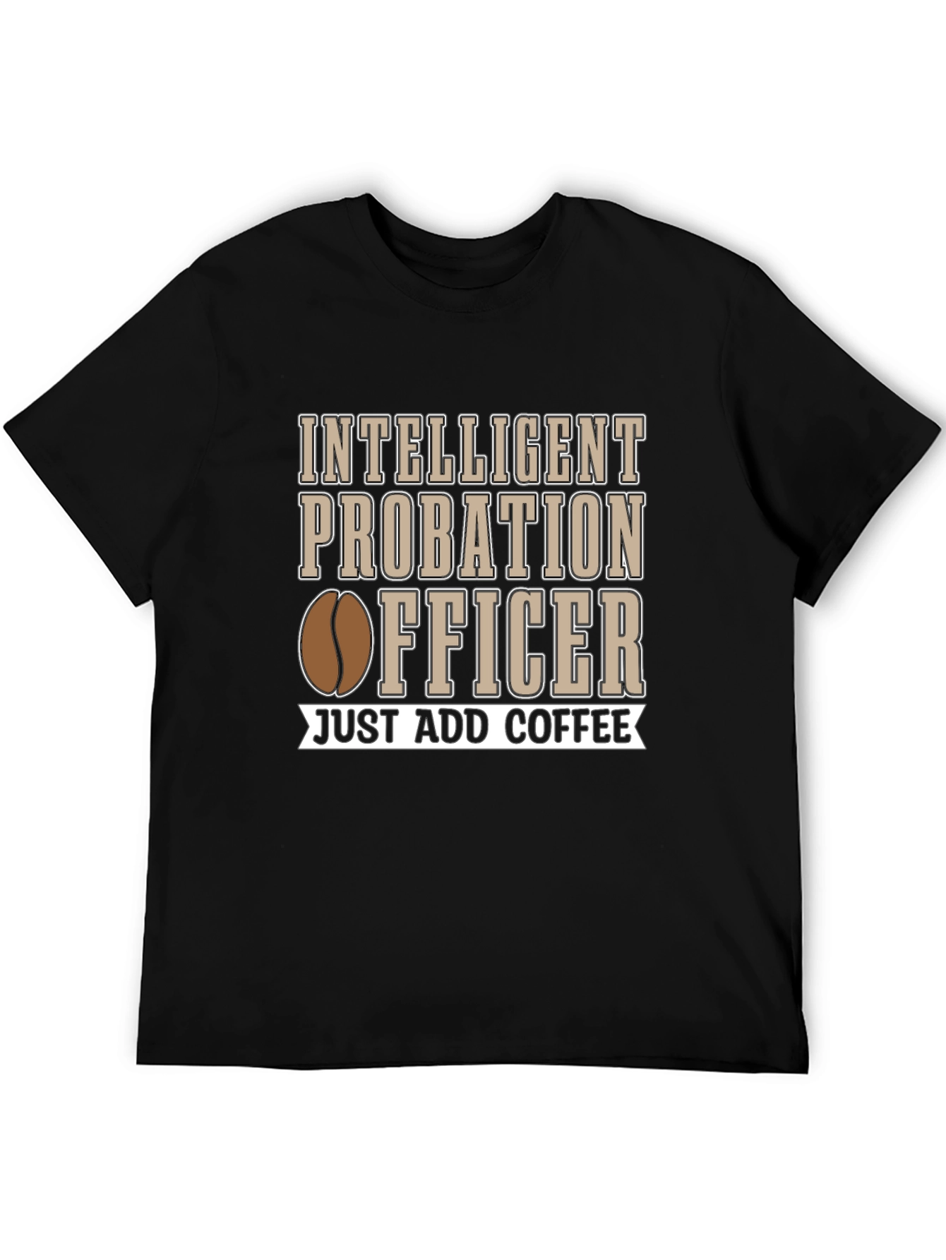 Black Intelligent Probation Officer T-Shirt view 5