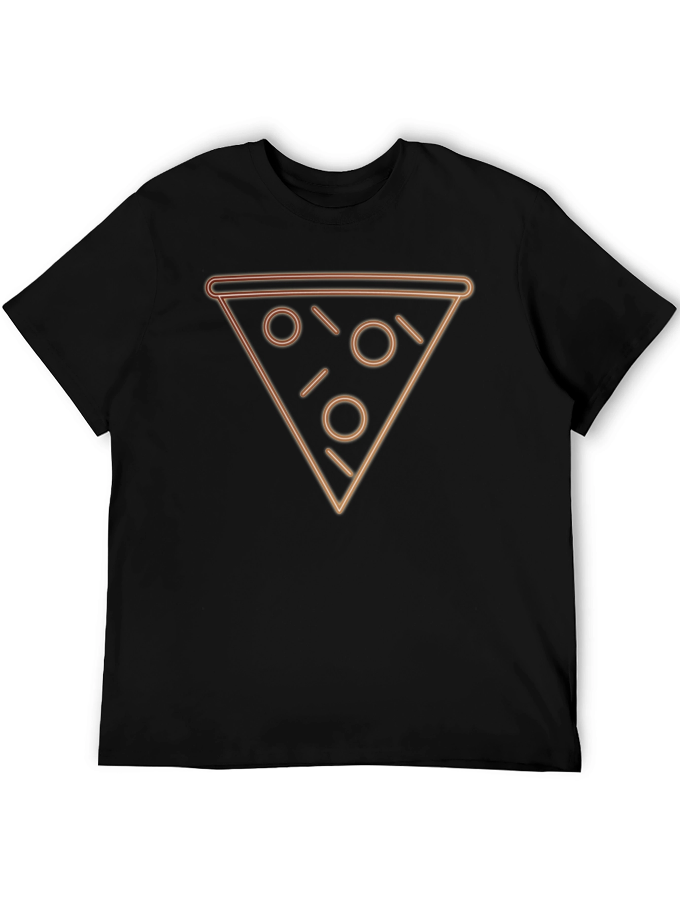 Neon Pizza Slice Graphic Tee - Trendy Casual Wear - 5