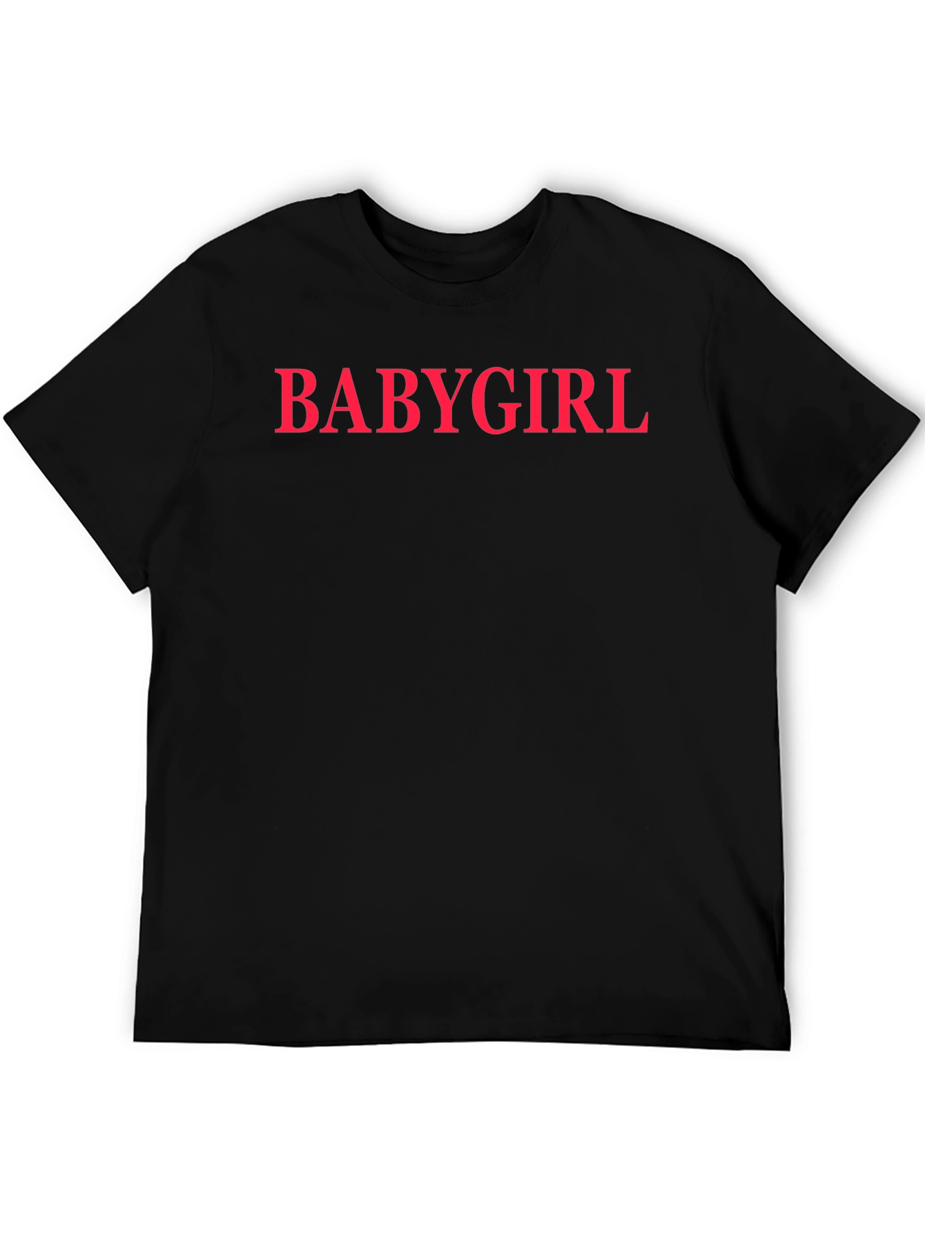 Black Babygirl Graphic Tee - Casual Black T-Shirt view 5