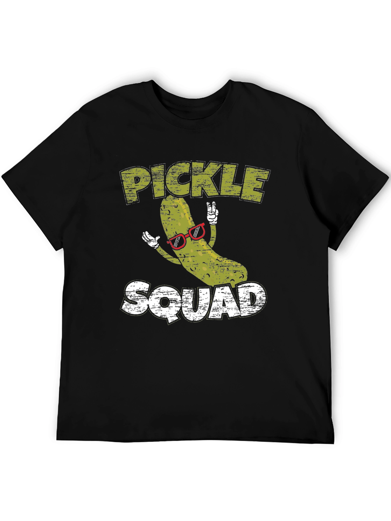Black Pickle Squad T-Shirt - Cool Graphic Tee view 5