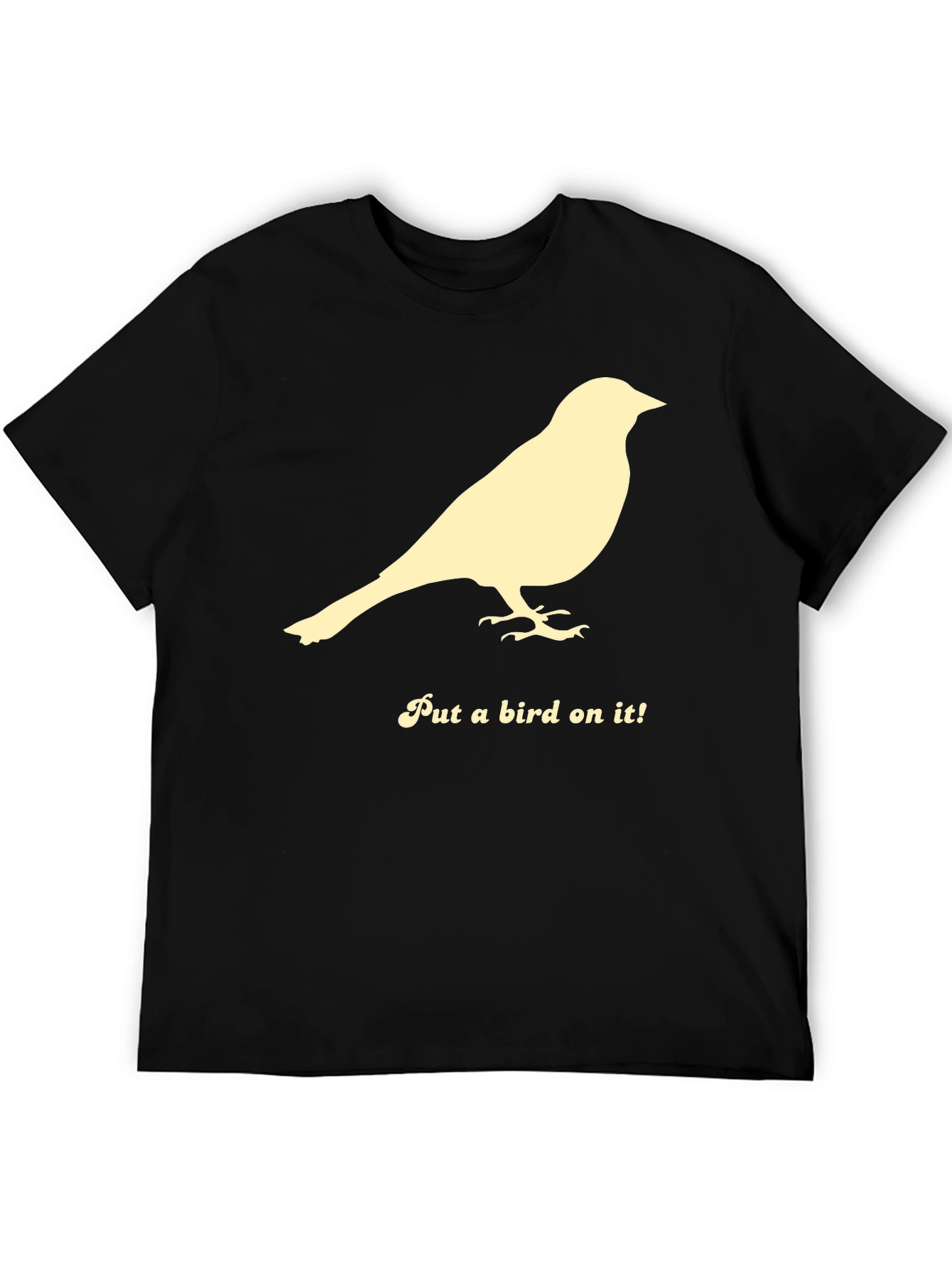 Black Put a Bird on It! Graphic Tee view 5