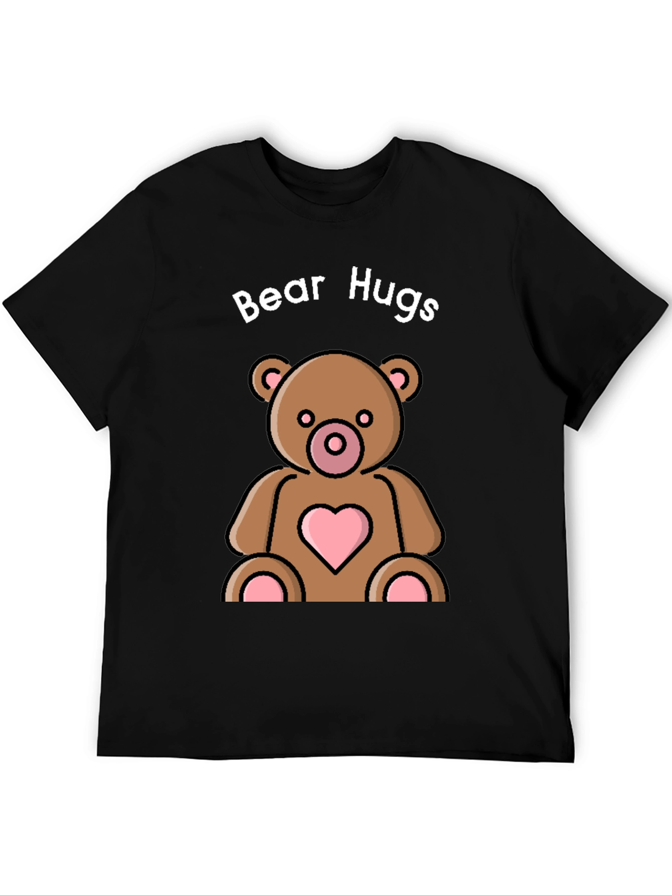 Black Bear Hugs Graphic Tee - Cute & Comfy view 5