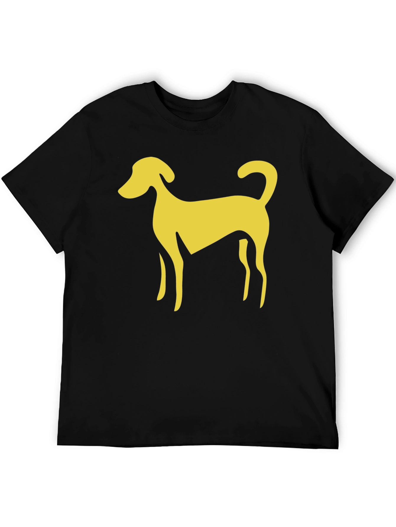 Black Dog Graphic Tee - Casual Black T-Shirt view 5
