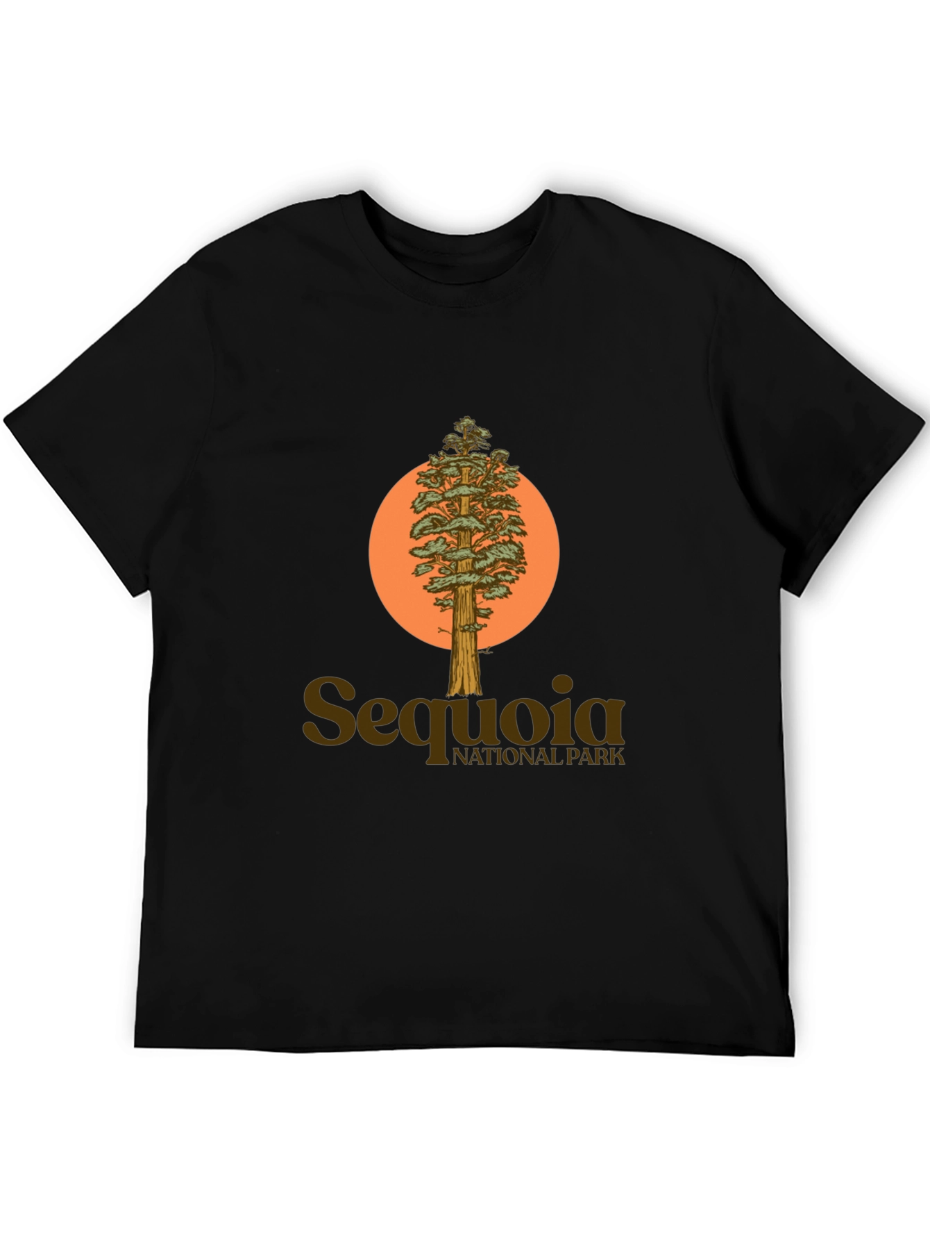 Black Sequoia National Park Tree Graphic Tee view 5