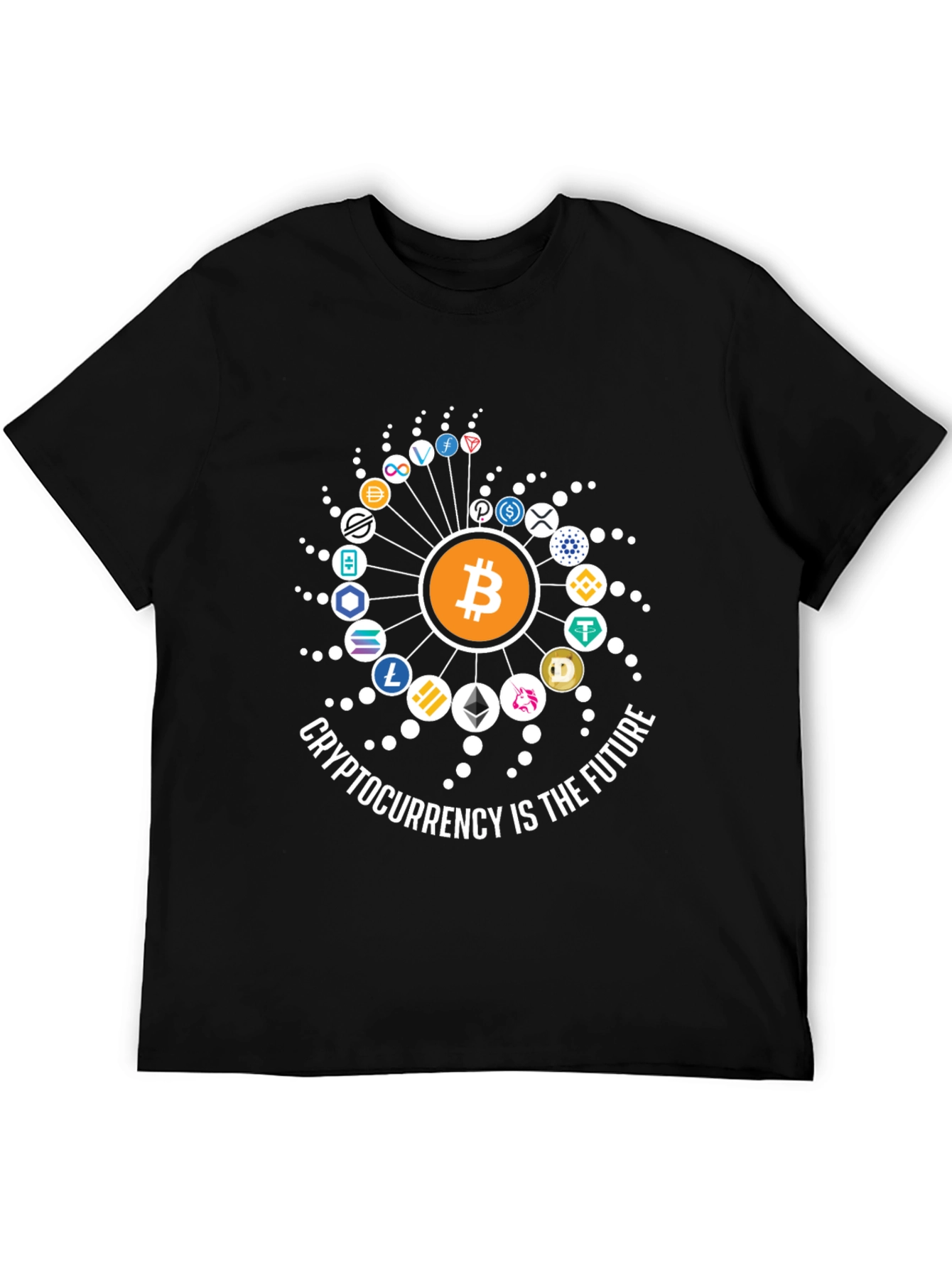 Black Crypto Future Black T-Shirt view 5