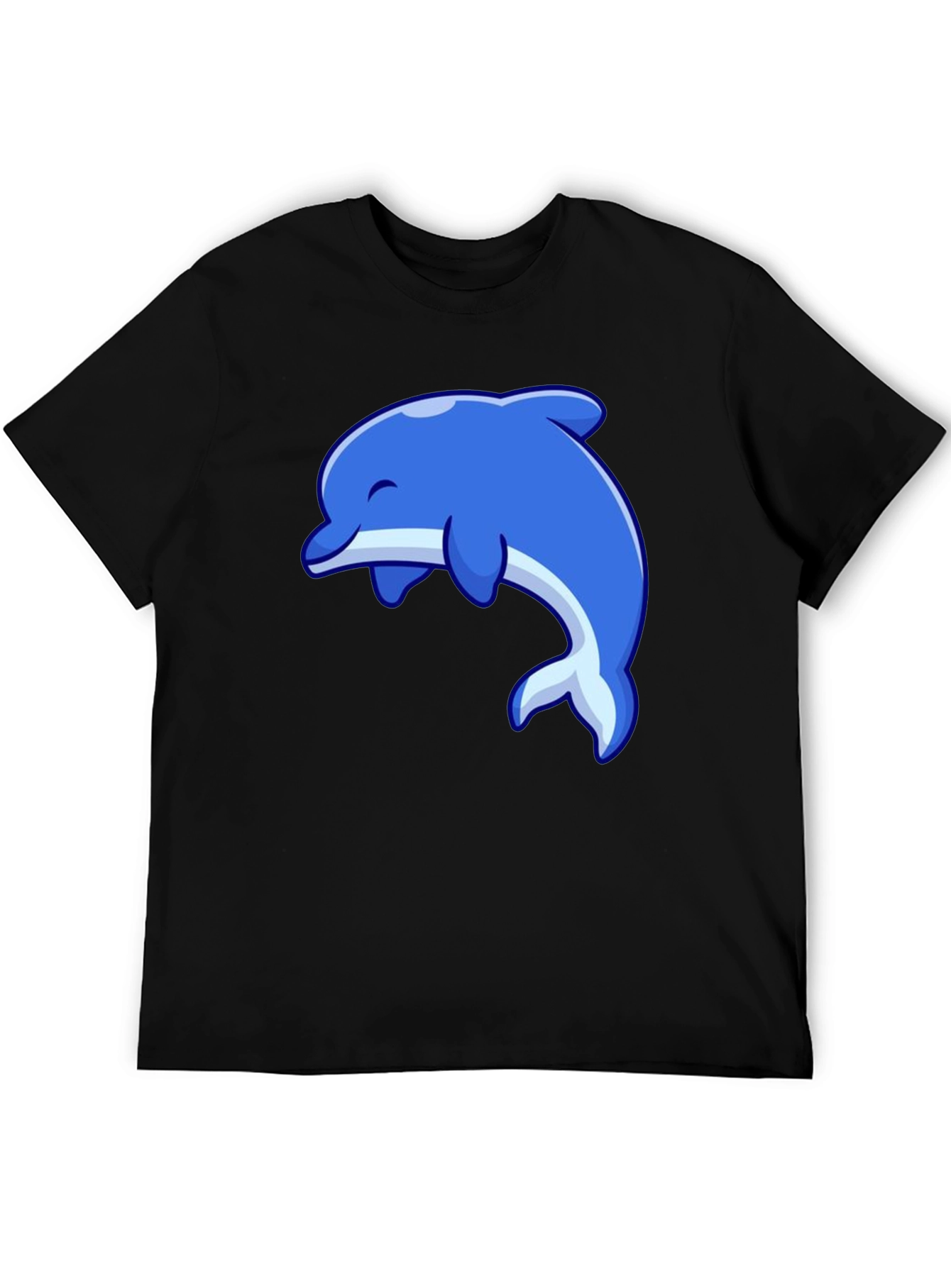 Dolphin Graphic Tee - Black Short Sleeve - 5