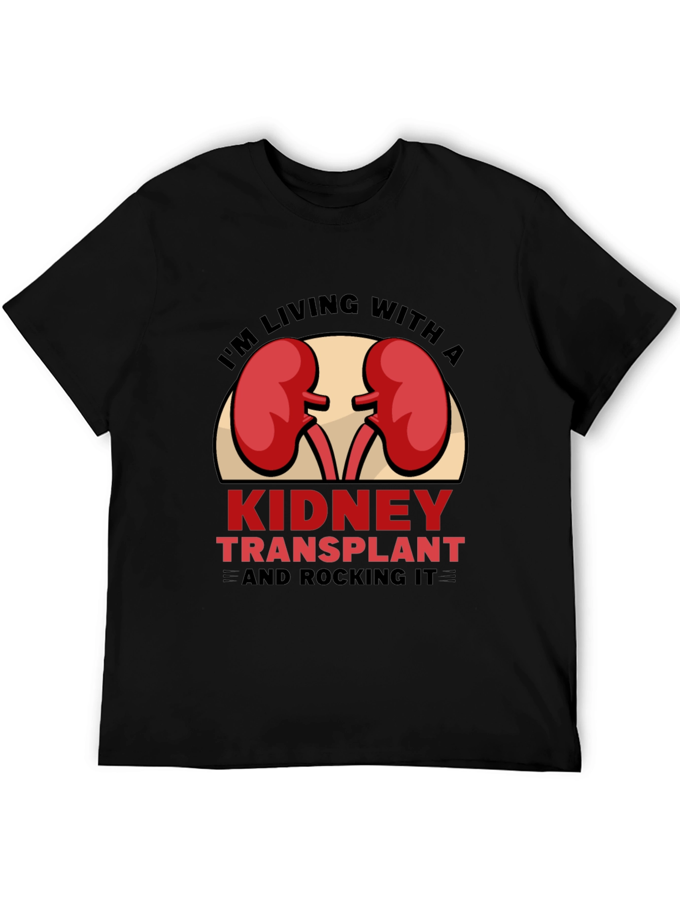 Black Kidney Transplant Rocking It T-Shirt view 5