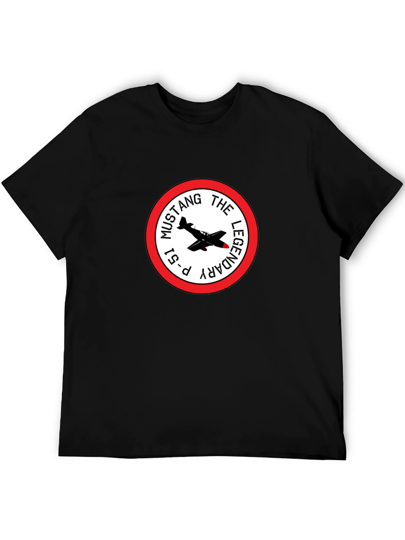 P-51 Mustang Legendary Black T-Shirt - 5