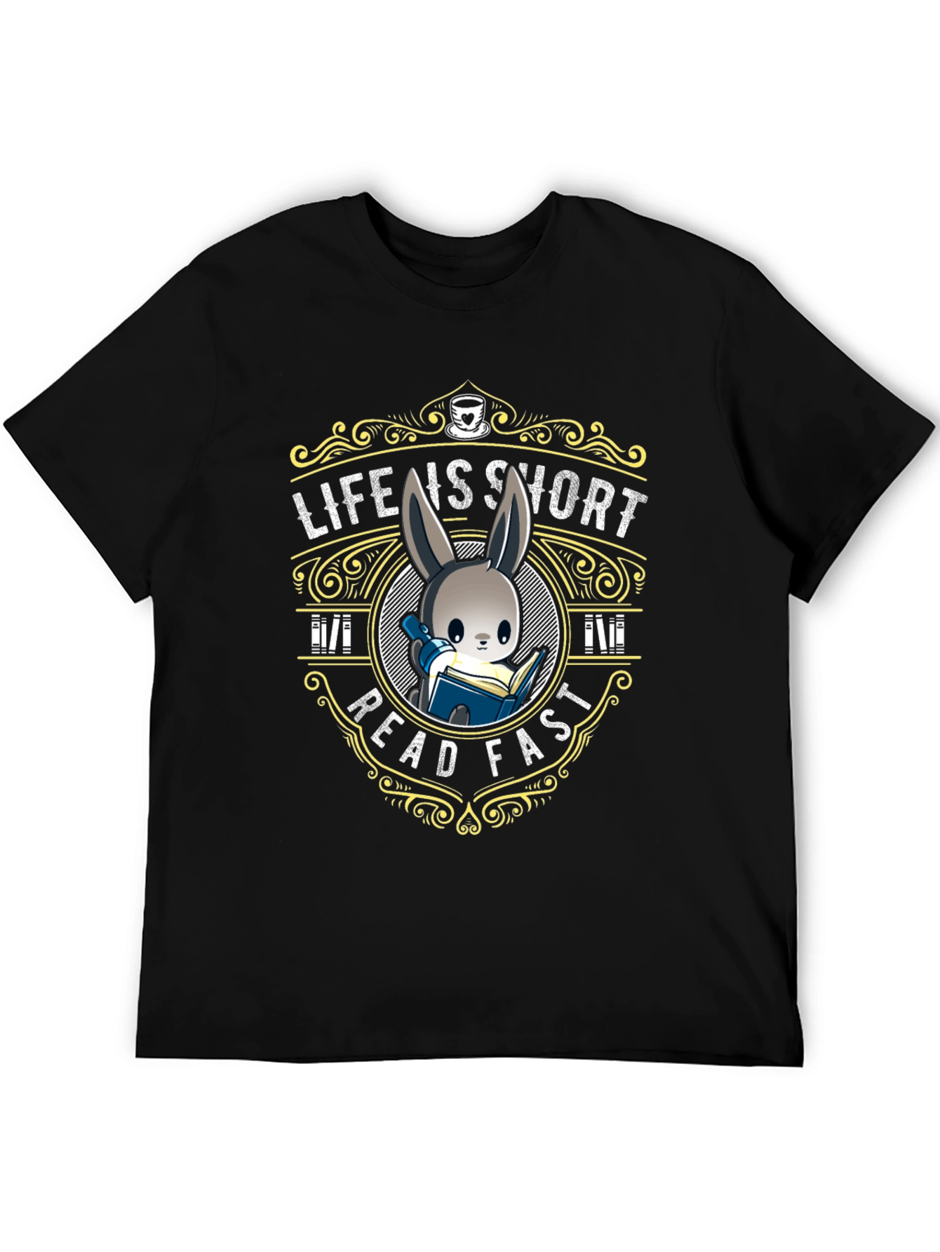 Black Life is Short Read Fast T-Shirt view 5