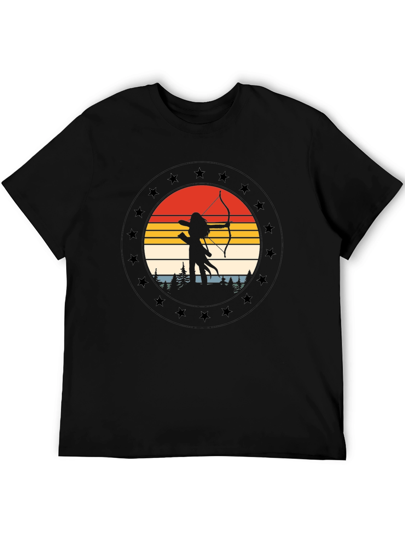 Black Archer Silhouette T-Shirt view 5