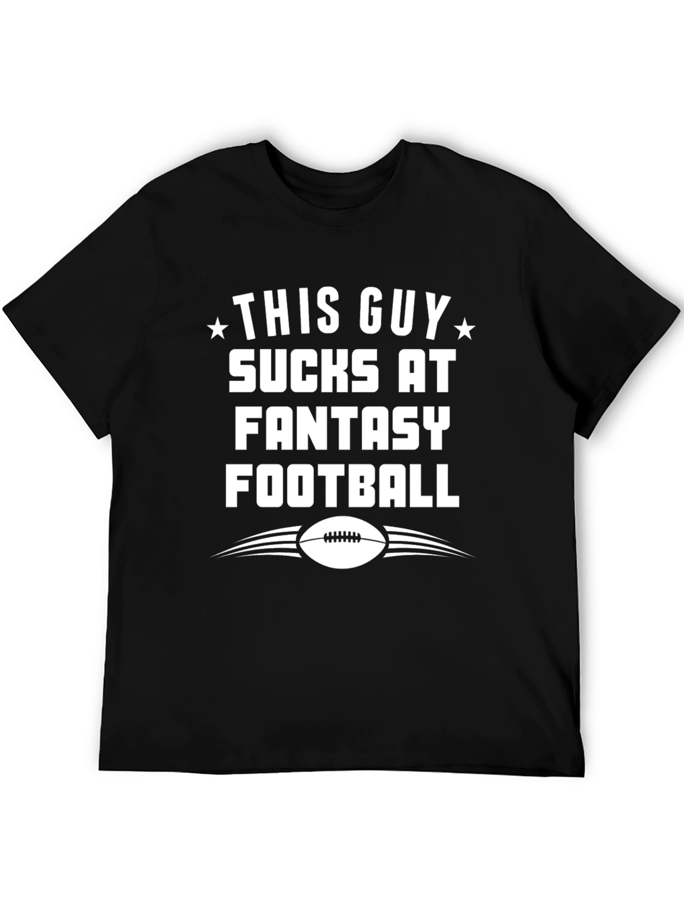 Black Fantasy Football T-Shirt - Funny Game Day Tee view 5