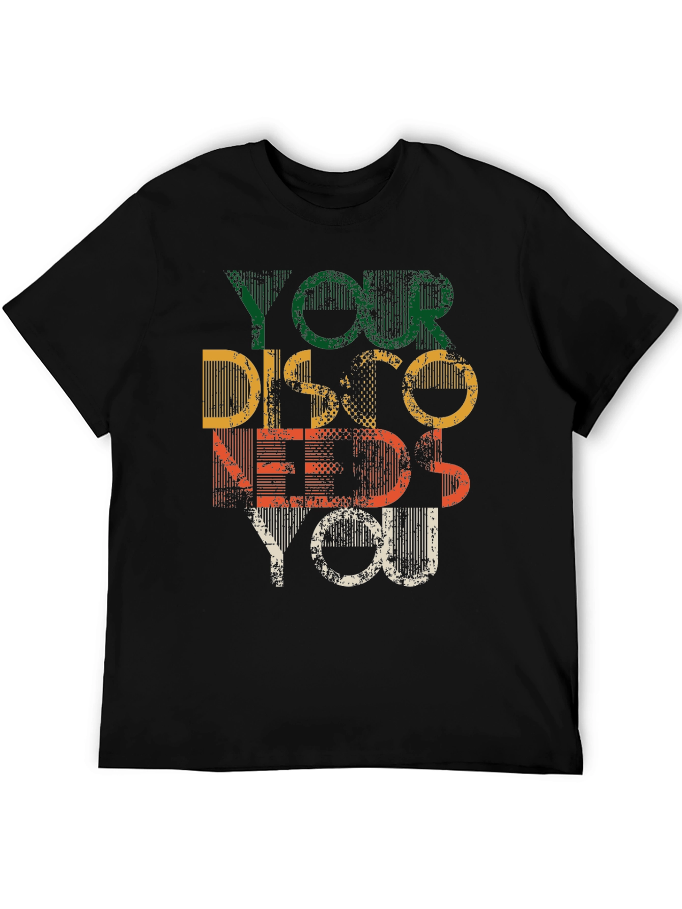 Black Retro Disco Needs You Graphic T-Shirt view 5