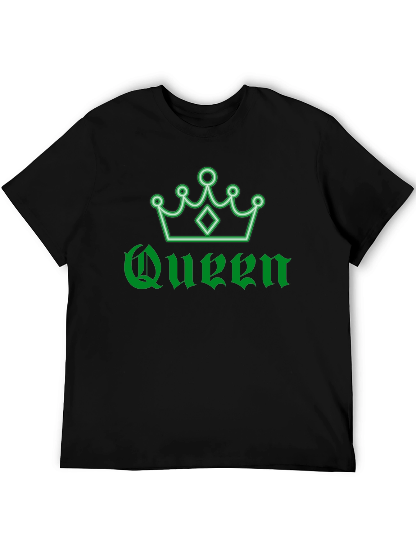 Black Queen Crown Graphic T-Shirt - Stylish Black Tee view 5